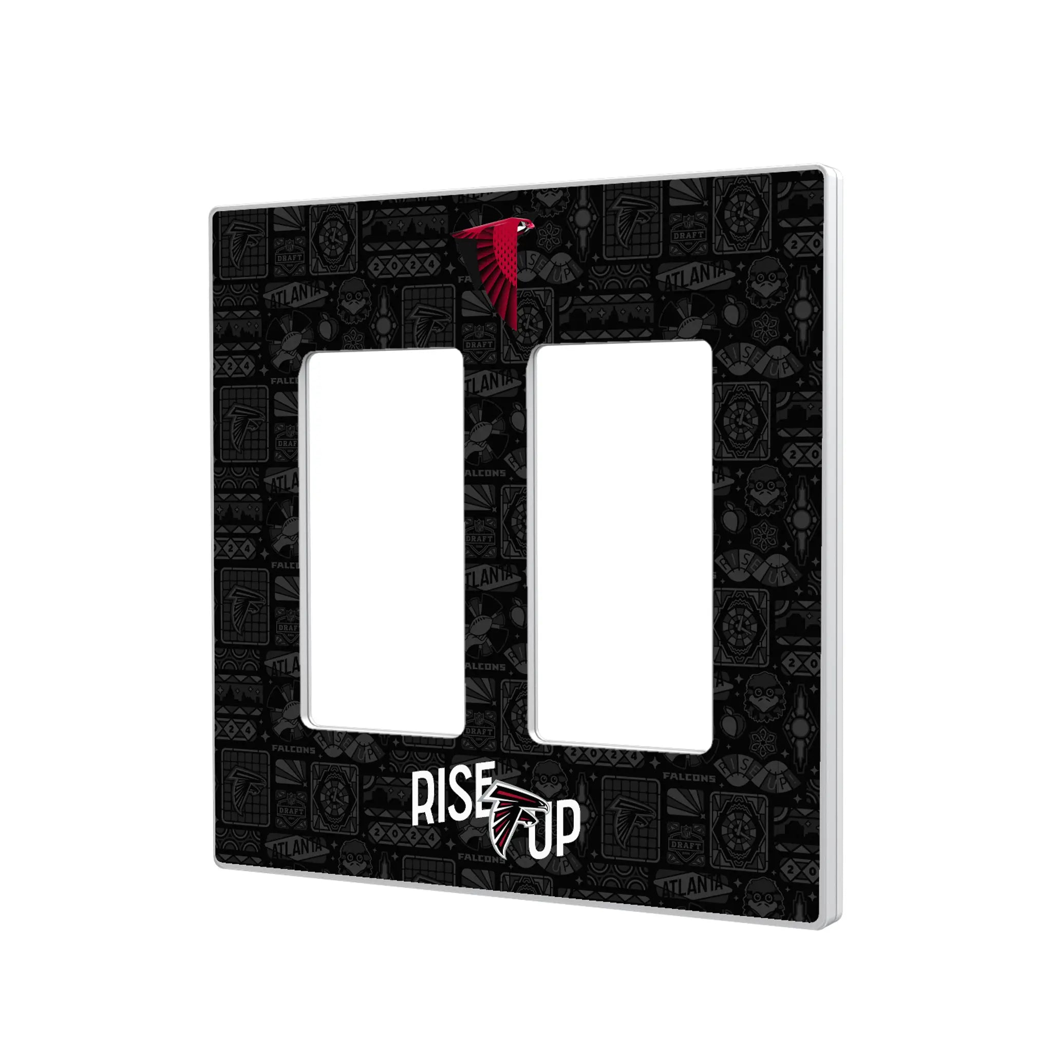 Atlanta Falcons 2024 Illustrated Limited Edition Hidden-Screw Light Switch Plate