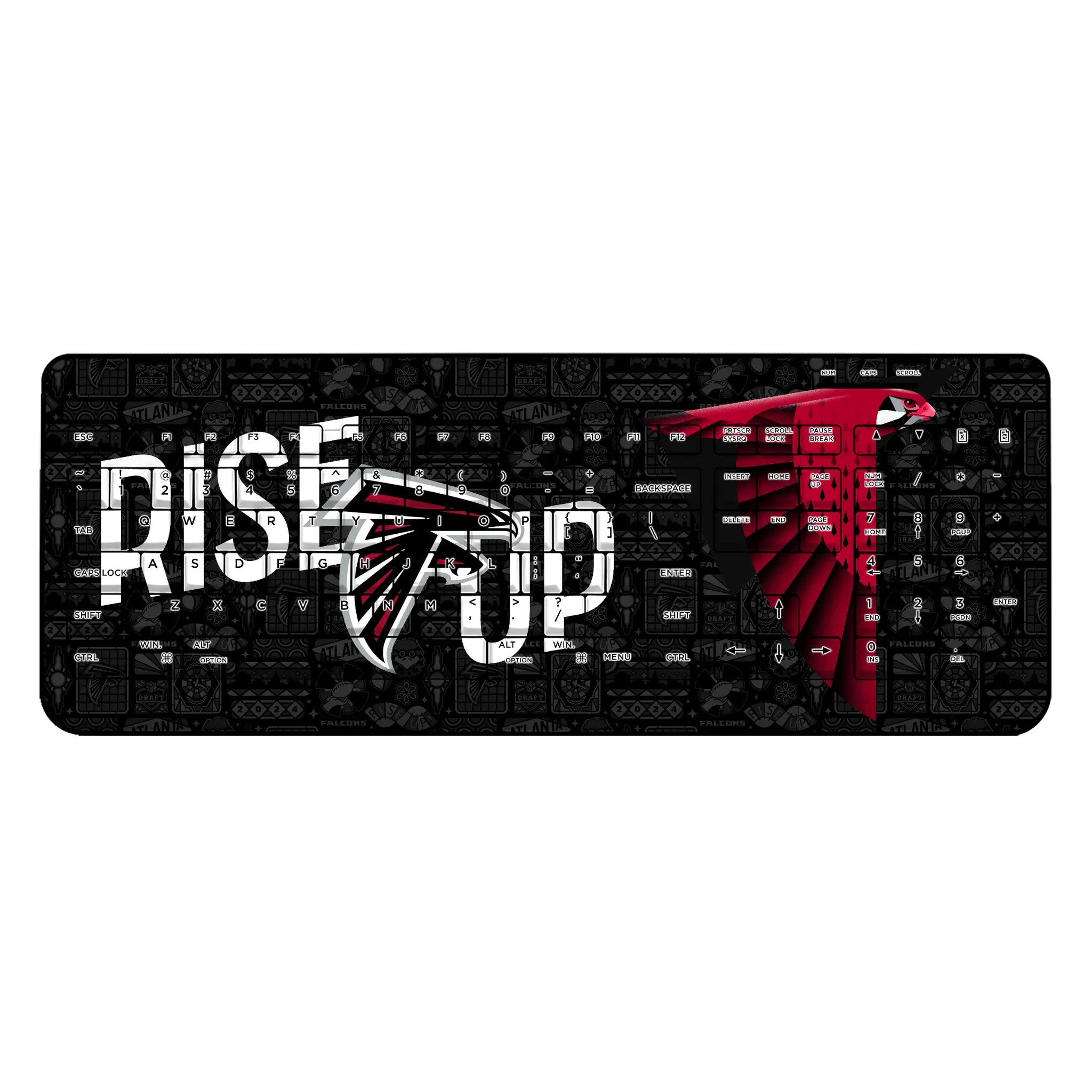 Atlanta Falcons 2024 Illustrated Limited Edition Wireless USB Keyboard