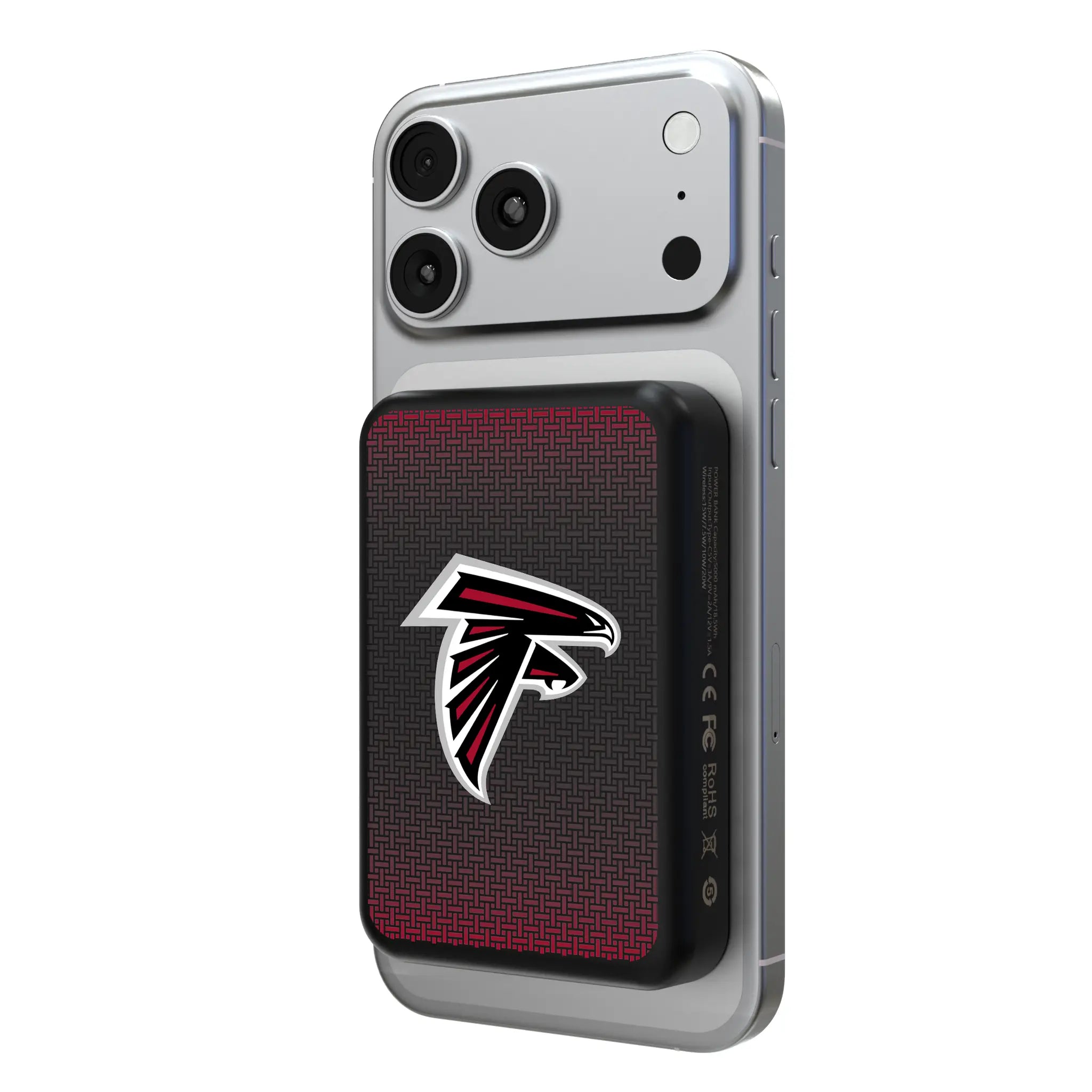 Atlanta Falcons Linen Wireless Mag Power Bank