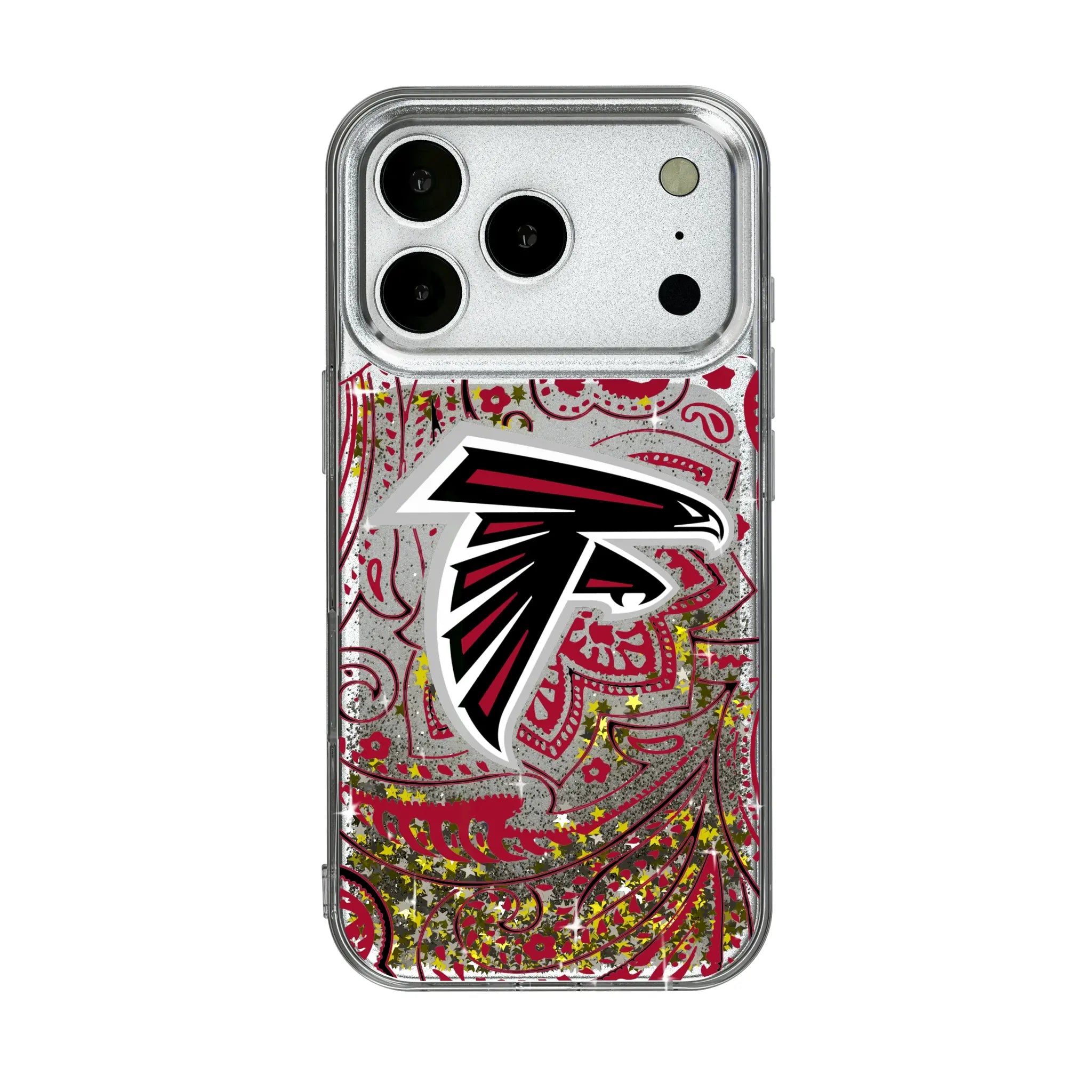 Atlanta Falcons Paisley Glitter Phone Case