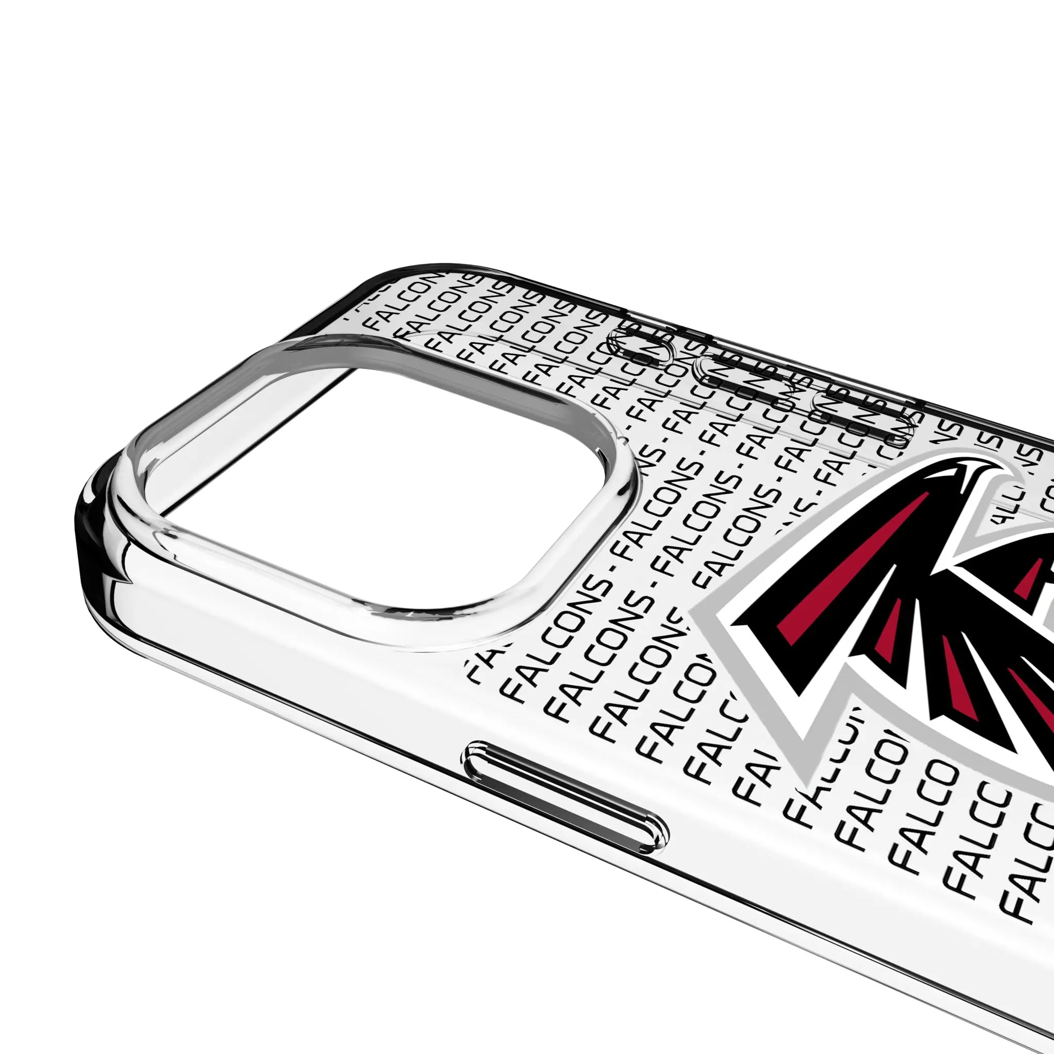 Atlanta Falcons Text Backdrop Clear Phone Case for Apple iPhone