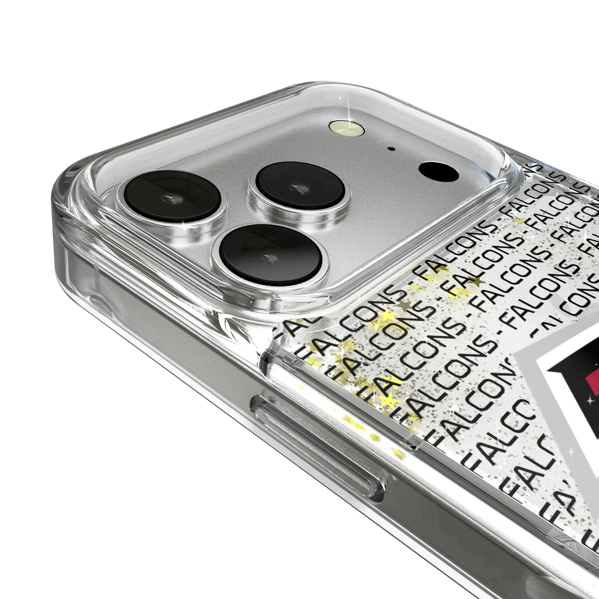 Atlanta Falcons Text Backdrop Glitter Phone Case