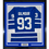Framed Autographed/Signed Doug Gilmour 35x39 Toronto Blue Hockey Jersey JSA COA