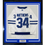 Framed Autographed/Signed Auston Matthews 35x39 Toronto Maple Leafs White Hockey Jersey Fanatics COA