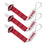 NC State Wolfpack Pacifier Clip 3-Pack - Official Team Merchandise - Sports Gifts, Sports Memorabilia, Sports Collectibles, Fan Shop