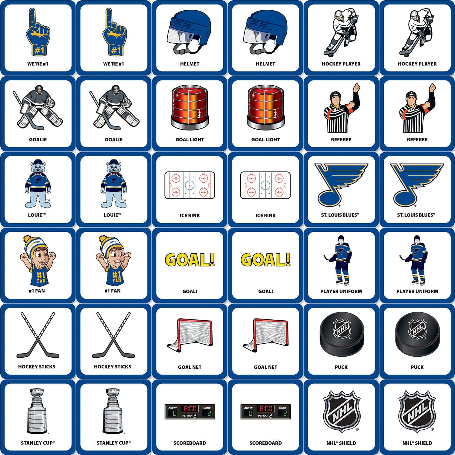 St. Louis Blues Matching Game