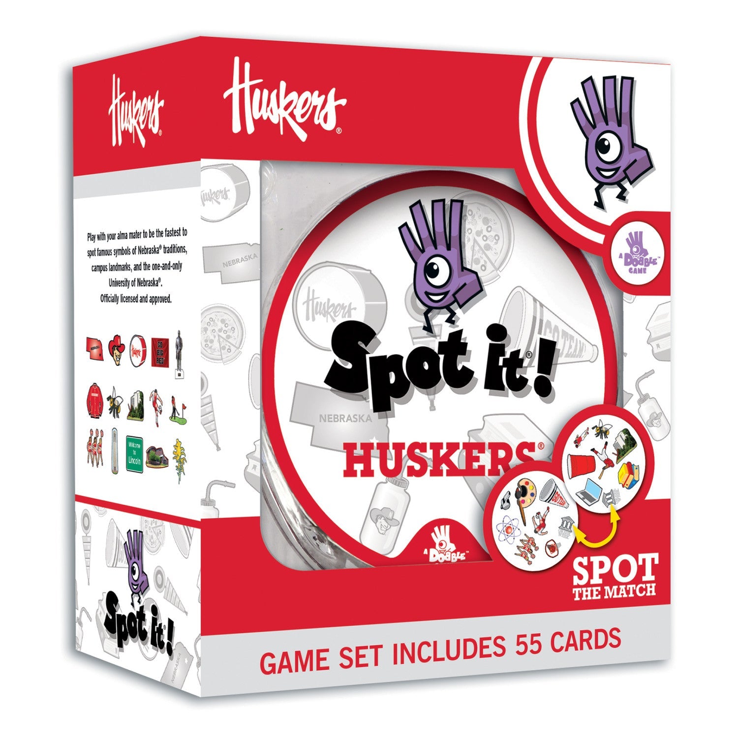Nebraska Cornhuskers Spot It! Card Game - 757 Sports Collectibles