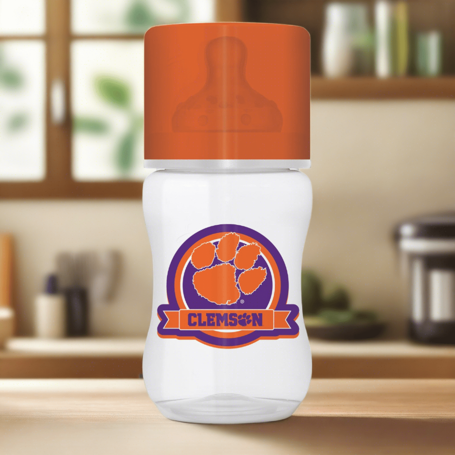 Clemson Tigers 9oz Baby Bottle - Sports Gifts, Sports Memorabilia, Sports Collectibles, Fan Shop