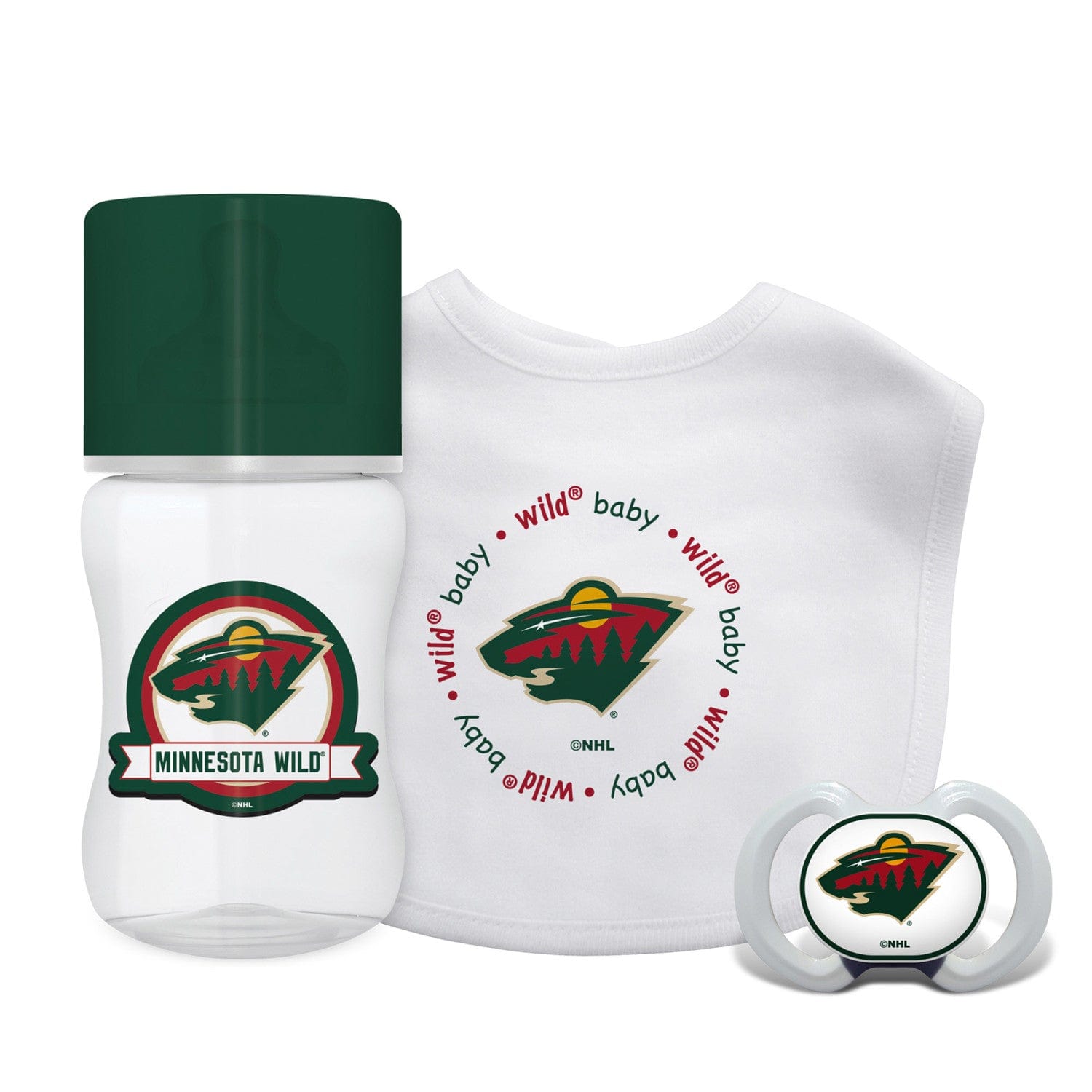 Minnesota Wild Baby Gift Set - 3-Piece Collection - Sports Gifts, Sports Memorabilia, Sports Collectibles, Fan Shop