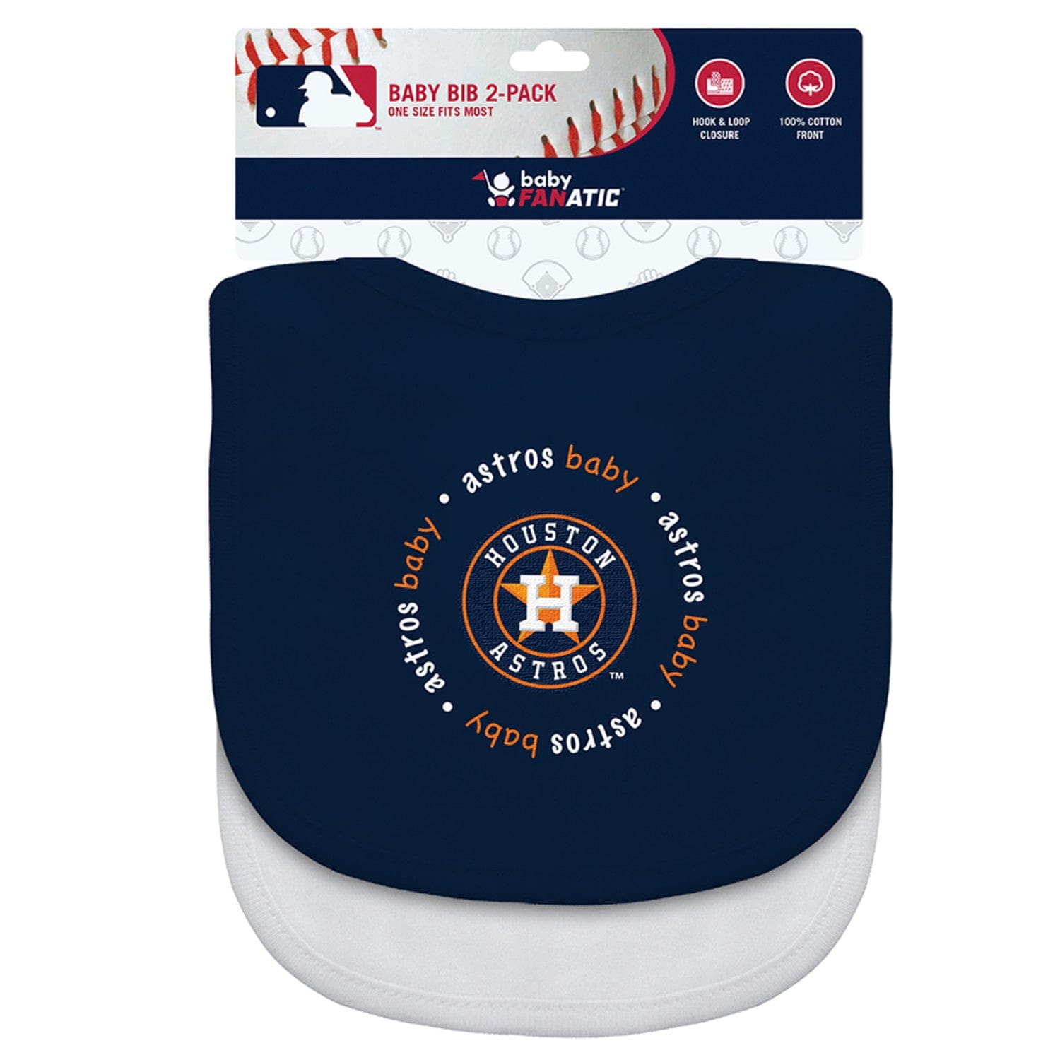 Houston Astros Baby Bibs 2-Pack - Perfect for Little Fans - Sports Gifts, Sports Memorabilia, Sports Collectibles, Fan Shop