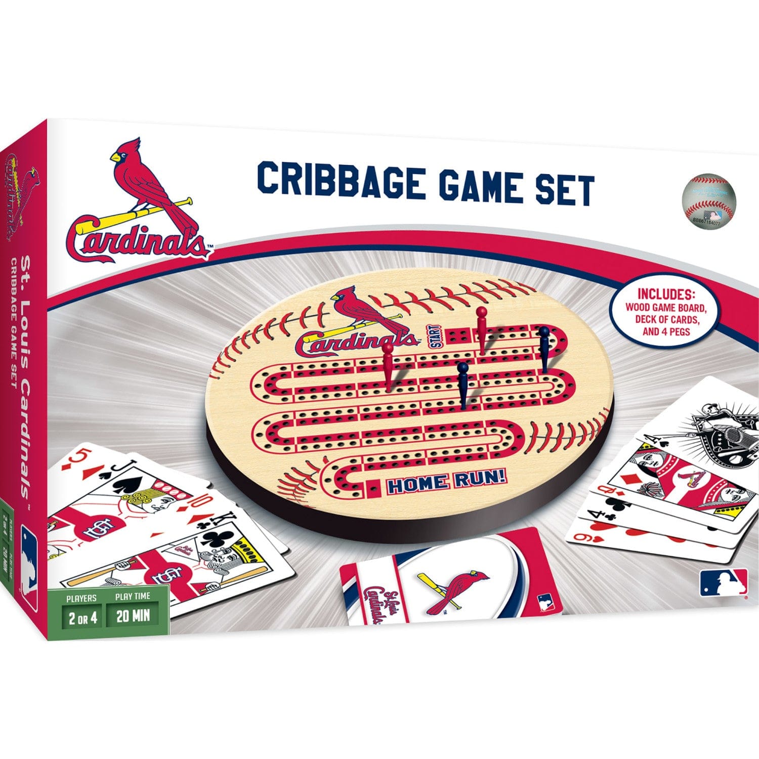St. Louis Cardinals Cribbage Board Game