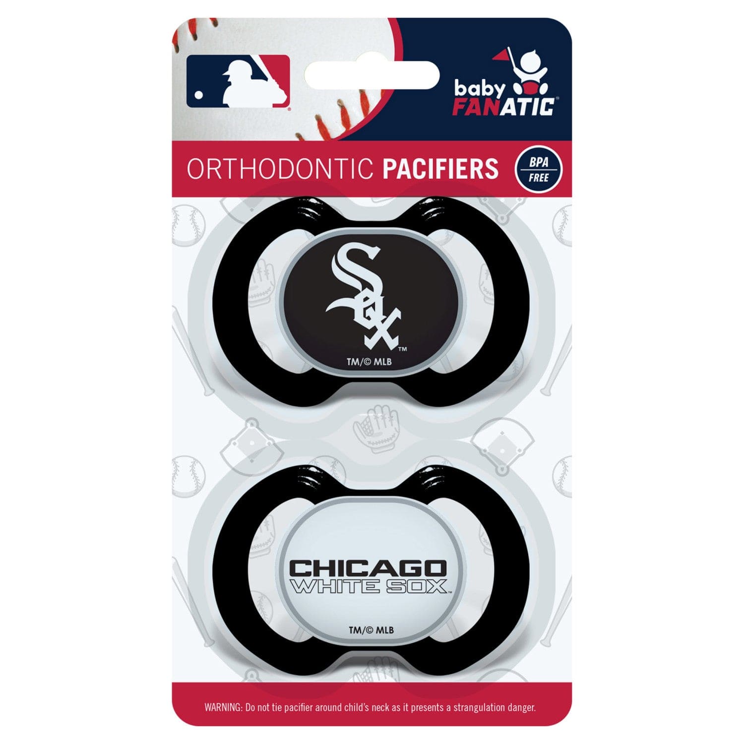 Chicago White Sox Pacifier Set - 2-Pack - Sports Gifts, Sports Memorabilia, Sports Collectibles, Fan Shop