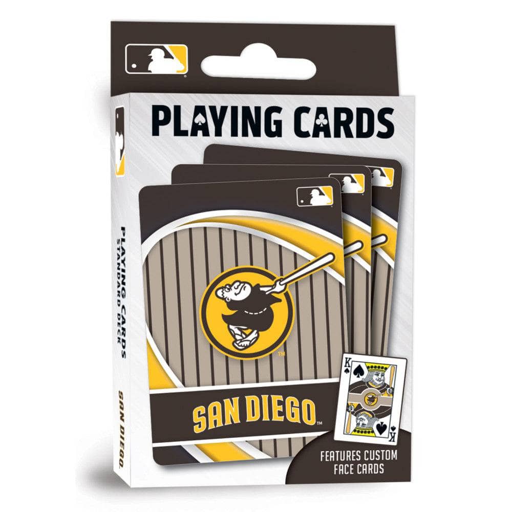San Diego Padres Friar Playing Cards - Complete 54 Card Deck - Sports Gifts, Sports Memorabilia, Sports Collectibles, Fan Shop