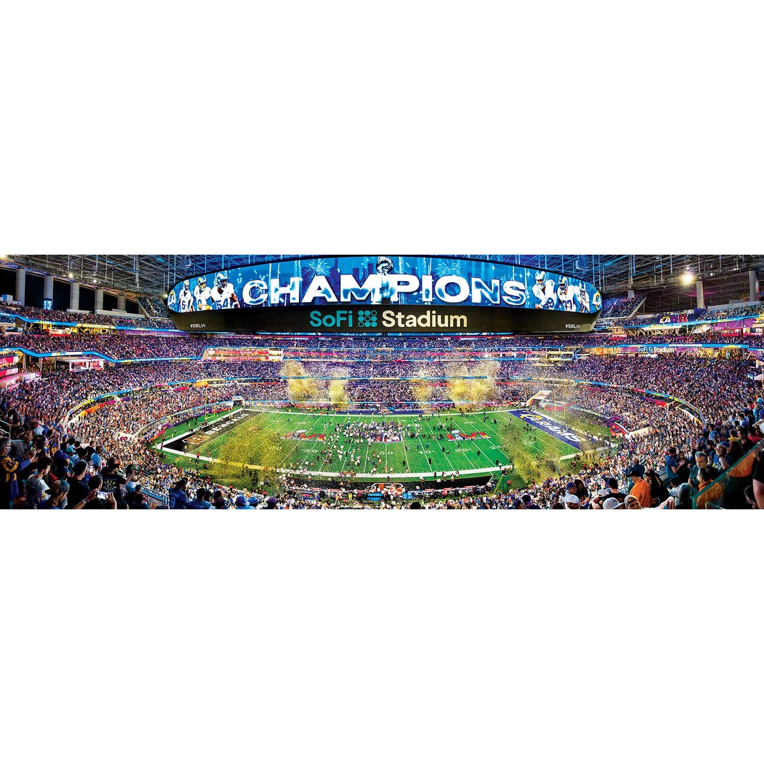Los Angeles Rams 1000 Piece Panoramic Jigsaw Puzzle