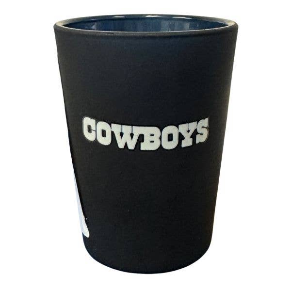 Dallas Cowboys Shot Glass Navy Blue Onyx Glass