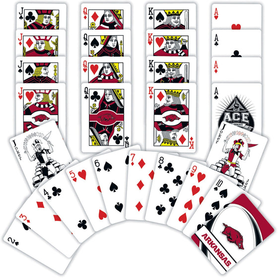 Arkansas Razorbacks Playing Cards - 54 Card Deck - 757 Sports Collectibles