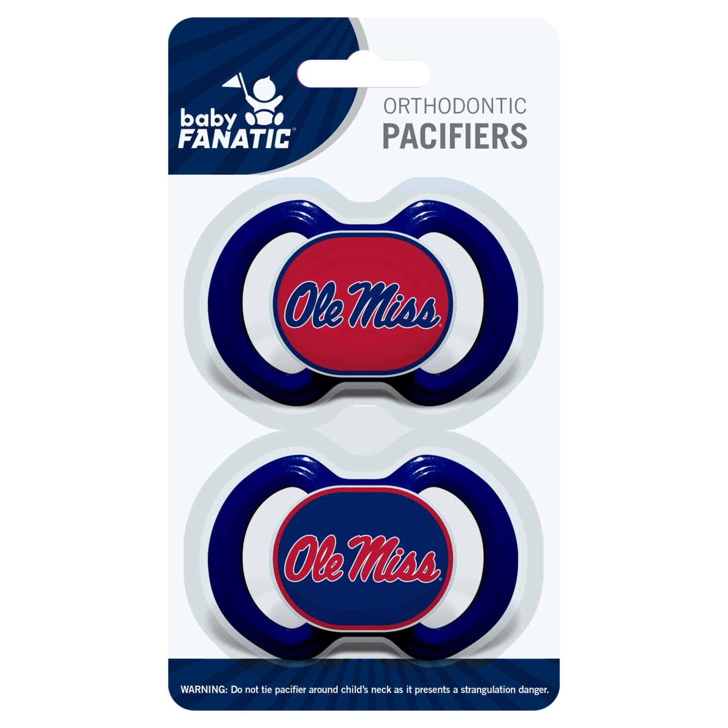 Ole Miss Rebels Pacifier Set - 2 Pack - Sports Gifts, Sports Memorabilia, Sports Collectibles, Fan Shop