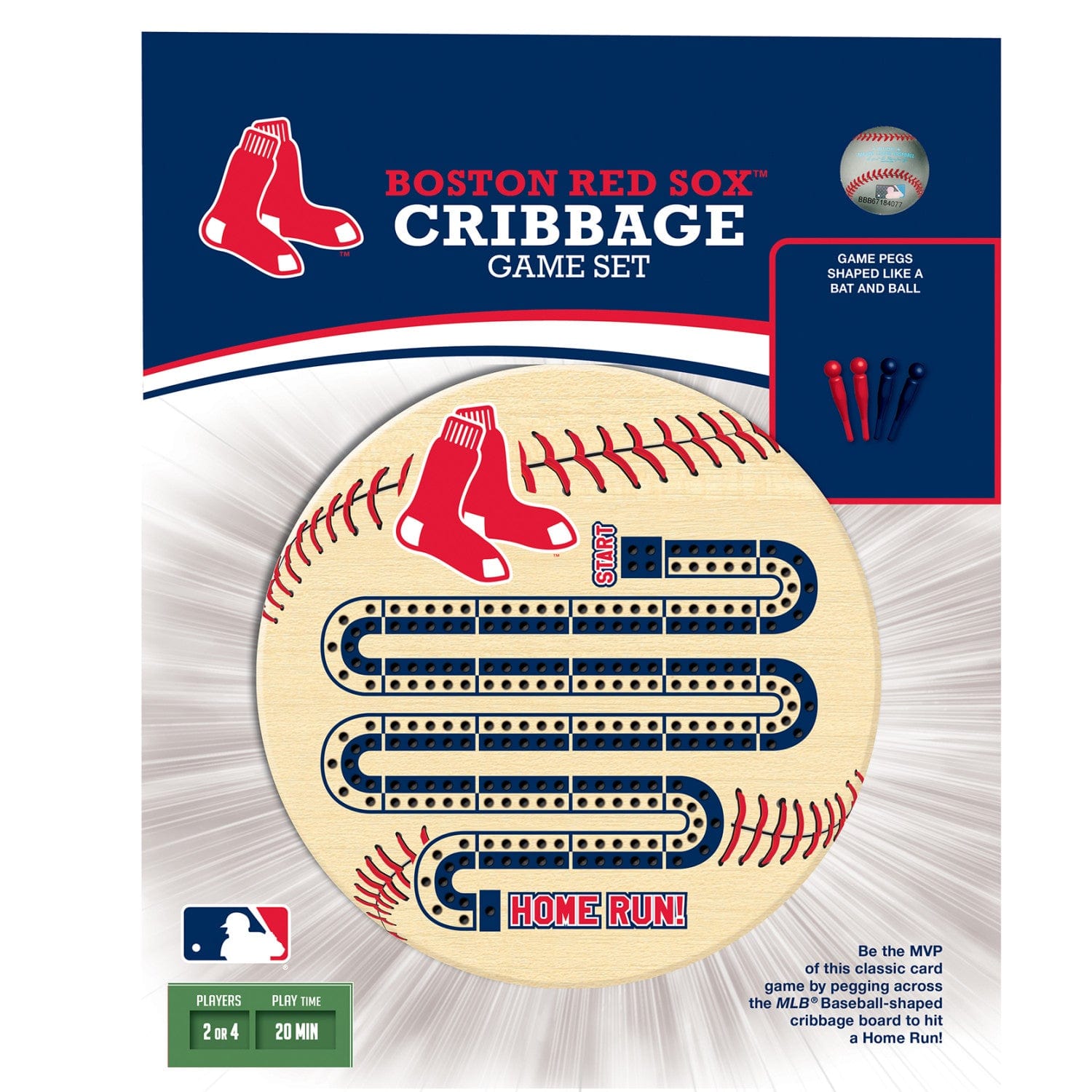 Boston Red Sox Cribbage Board Game