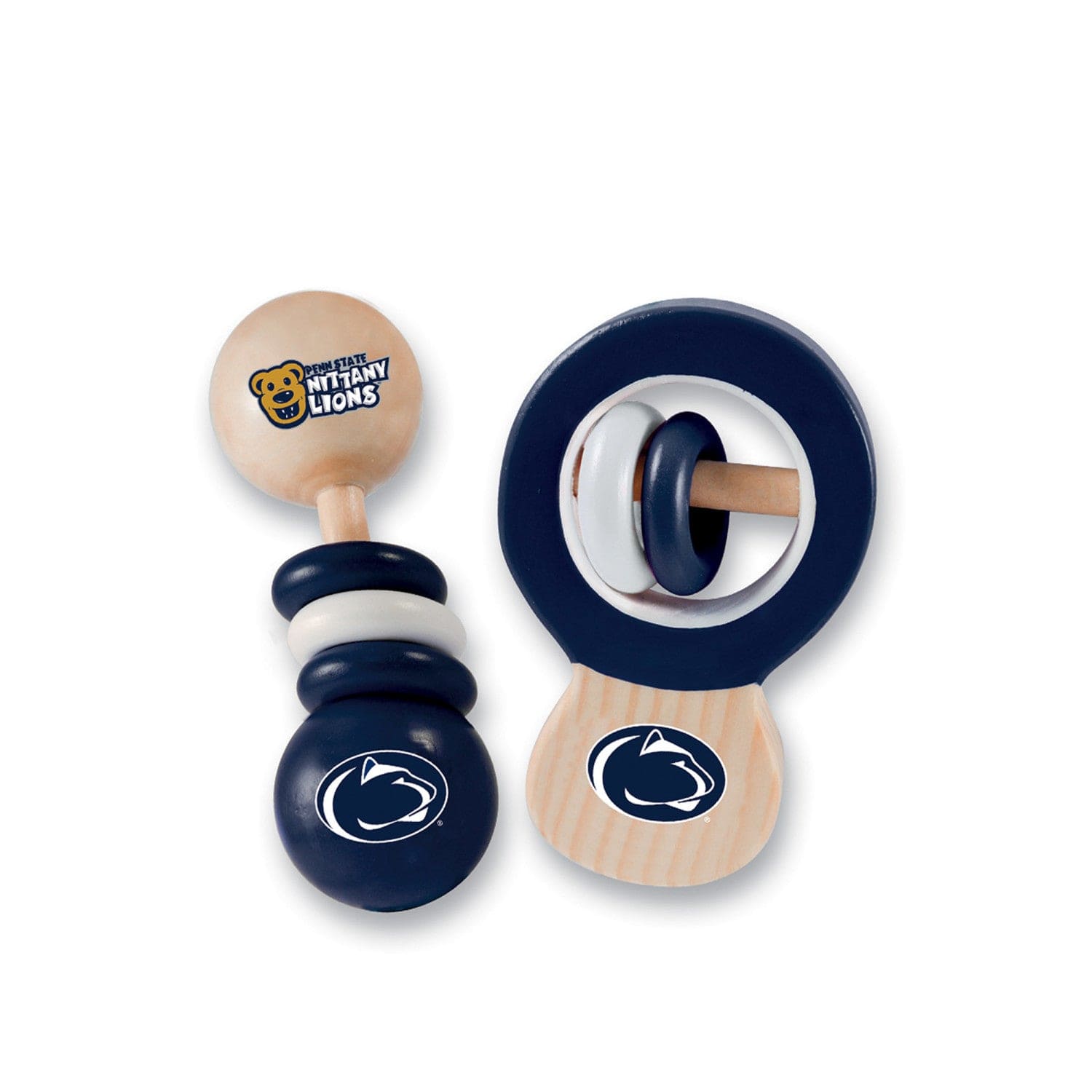 Penn State Nittany Lions Baby Rattles 2-Pack - Sports Gifts, Sports Memorabilia, Sports Collectibles, Fan Shop