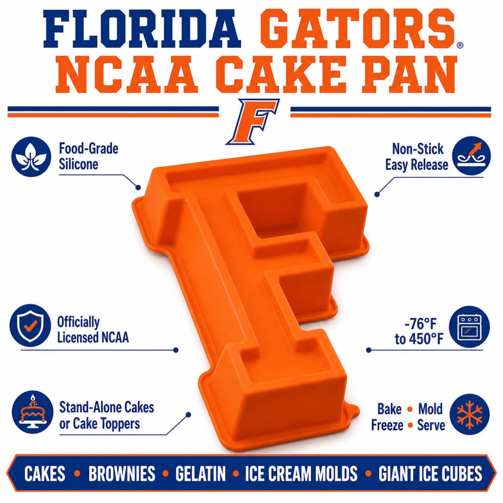 Florida Gators Orange Cake Pan - Perfect for Game Day Baking!