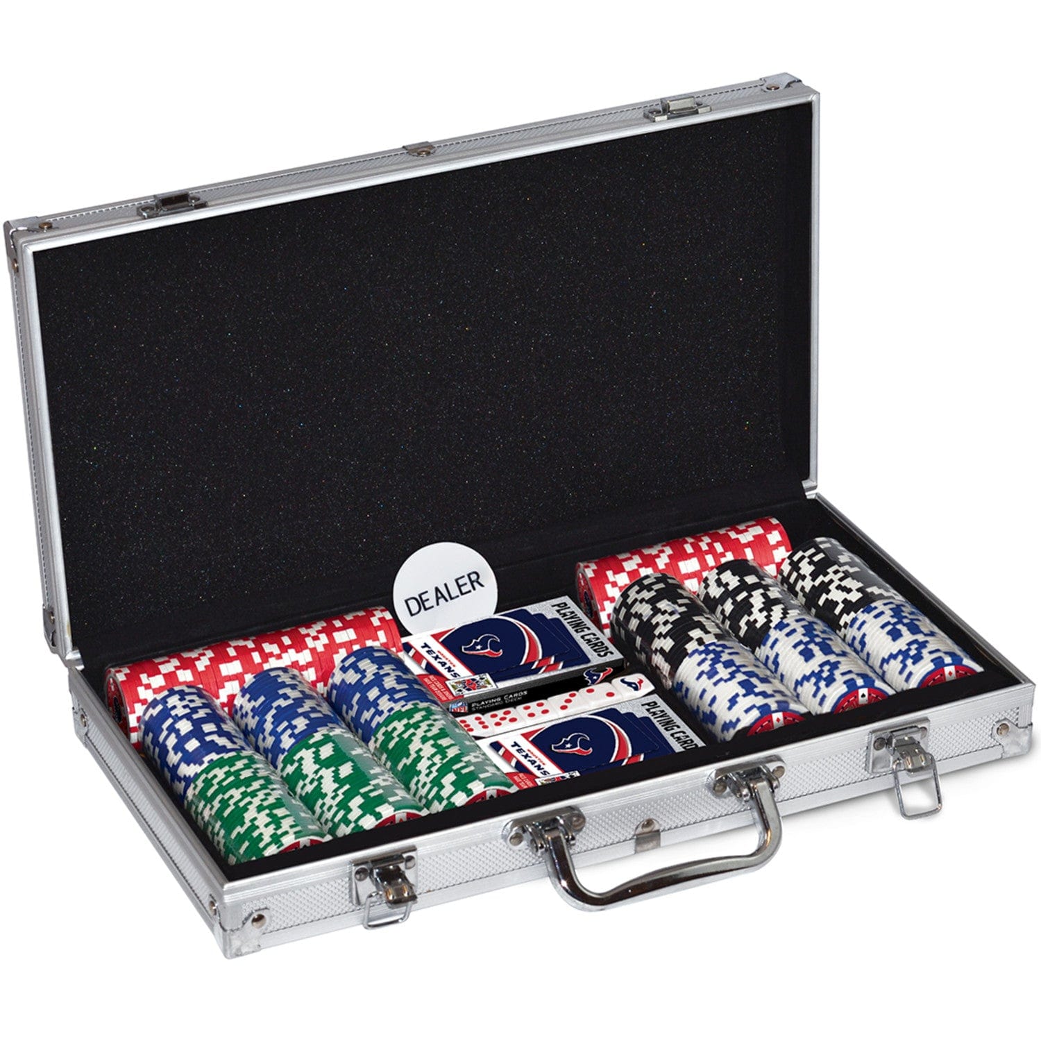 Houston Texans 300 Piece Poker Set - Ultimate Fan Game Night - Sports Gifts, Sports Memorabilia, Sports Collectibles, Fan Shop