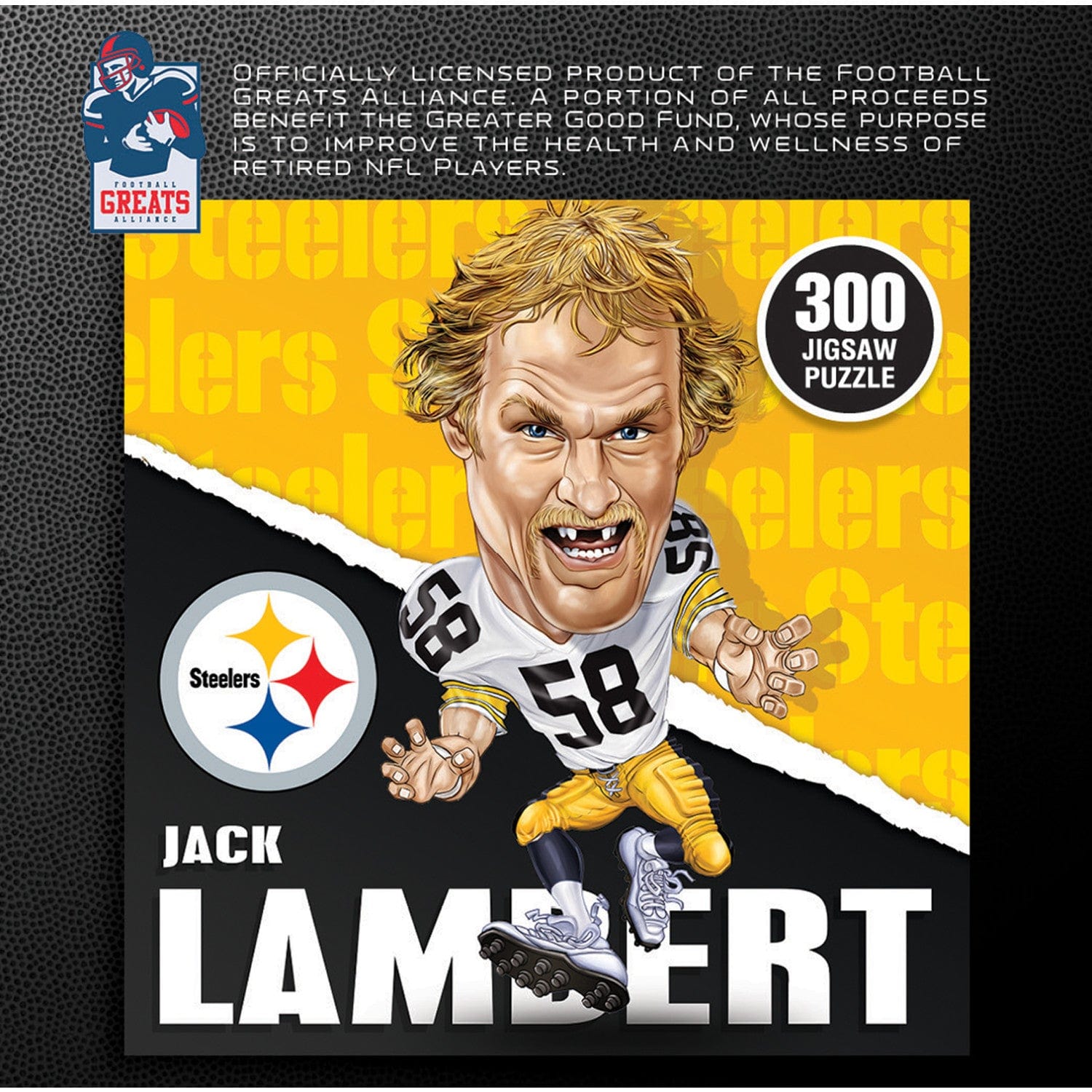 Jack Lambert 300-Piece Jigsaw Puzzle - Celebrating Pittsburgh Steelers All-Time Greats