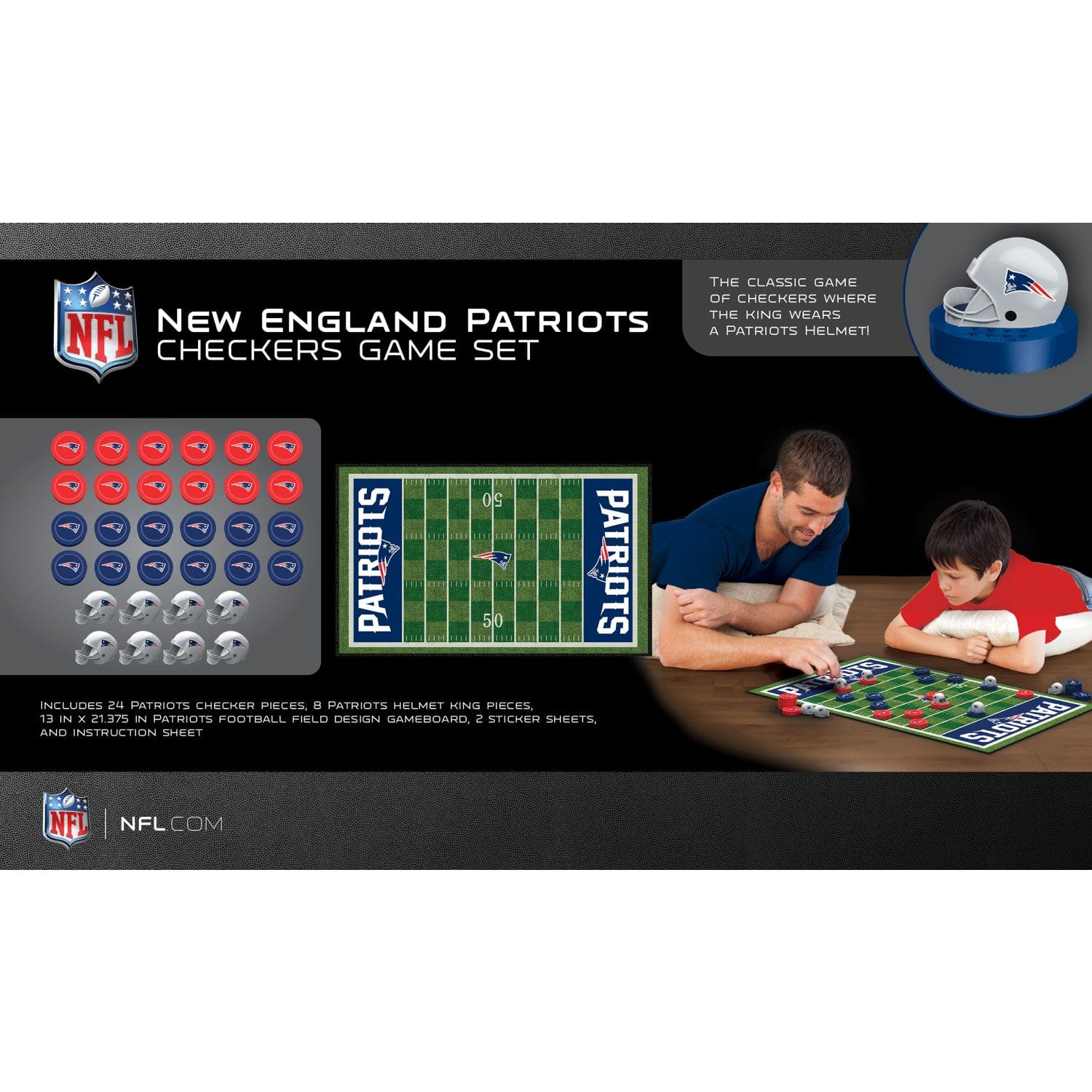 New England Patriots Checkers Game - Sports Gifts, Sports Memorabilia, Sports Collectibles, Fan Shop