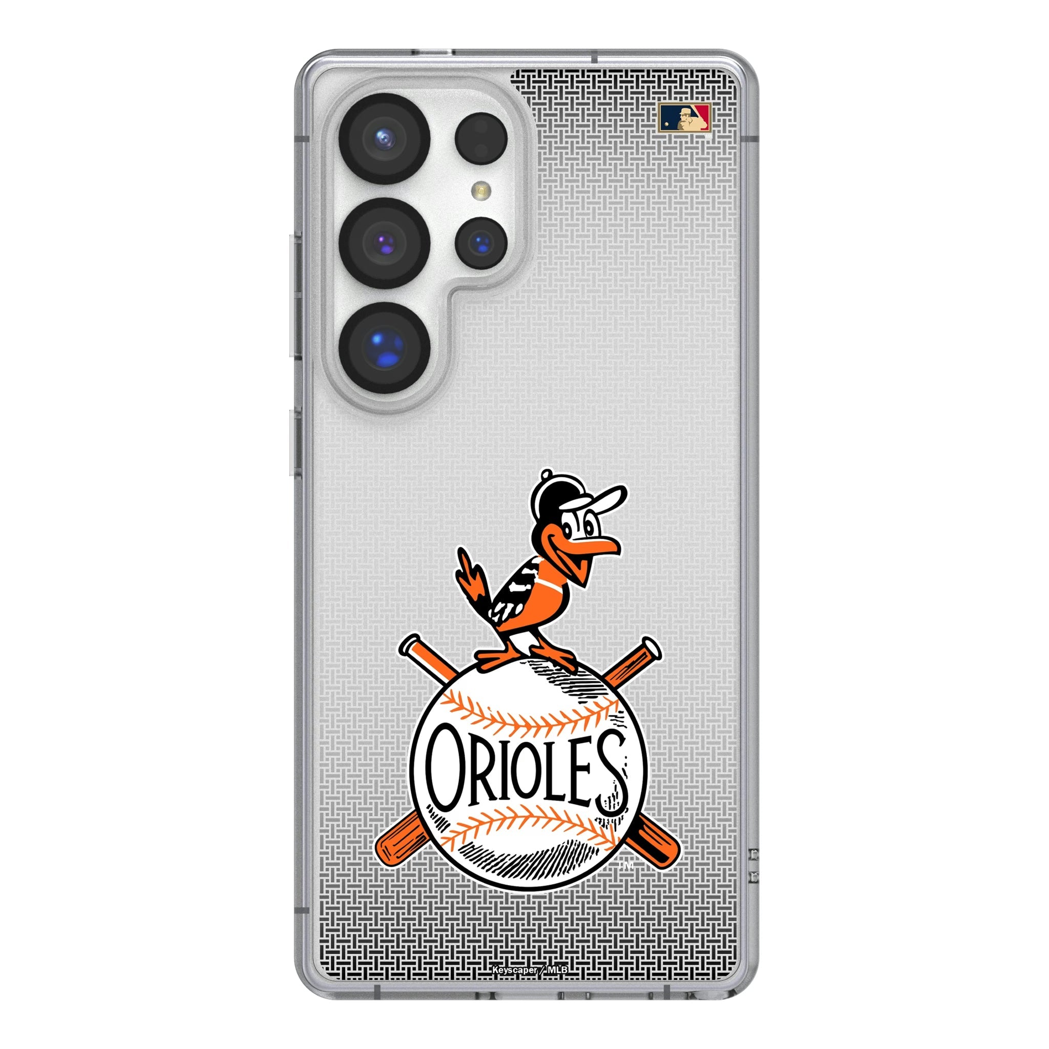 Baltimore Orioles 1954-1963 - Cooperstown Collection Linen Clear Phone Case for Samsung Galaxy