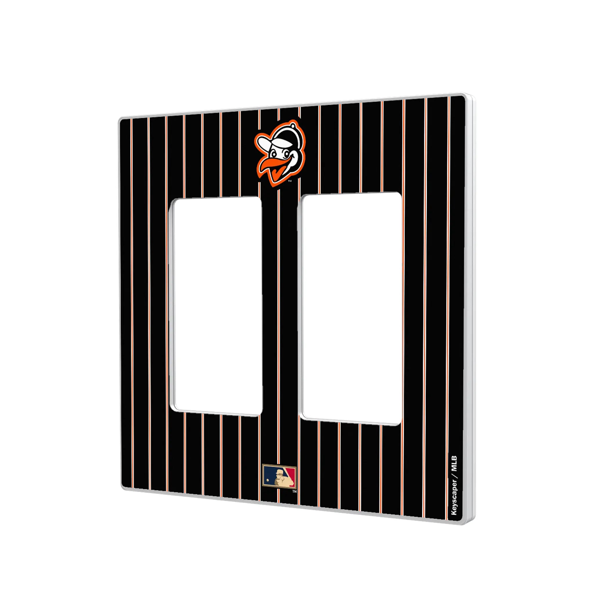 Baltimore Orioles 1955 - Cooperstown Collection Pinstripe Hidden-Screw Light Switch Plate