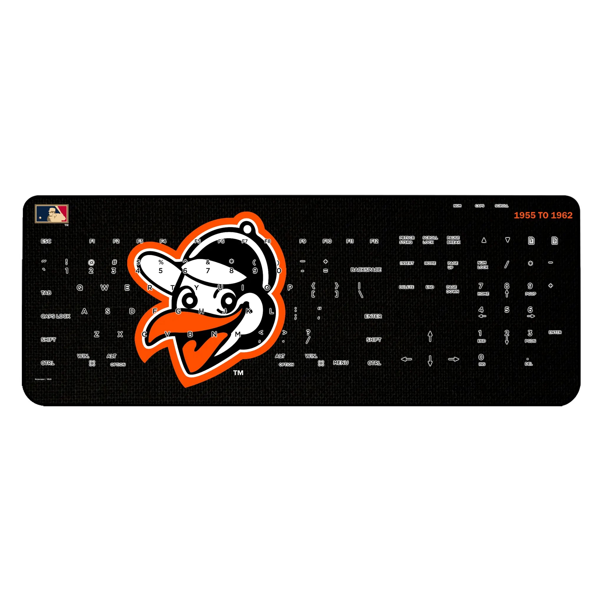 Baltimore Orioles 1955 - Cooperstown Collection Solid Wireless USB Keyboard