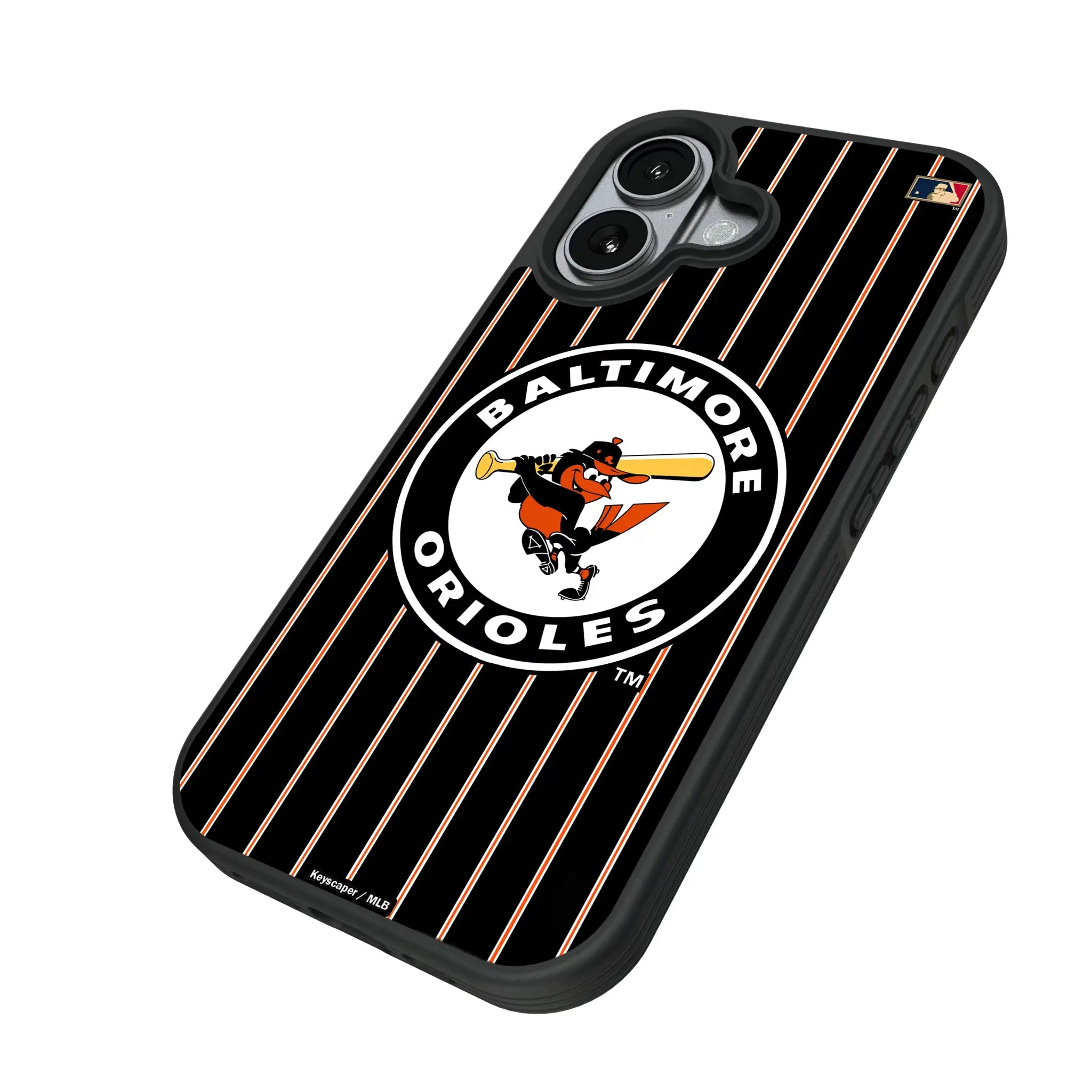 Baltimore Orioles 1966-1969 - Cooperstown Collection Pinstripe Bump Phone Case
