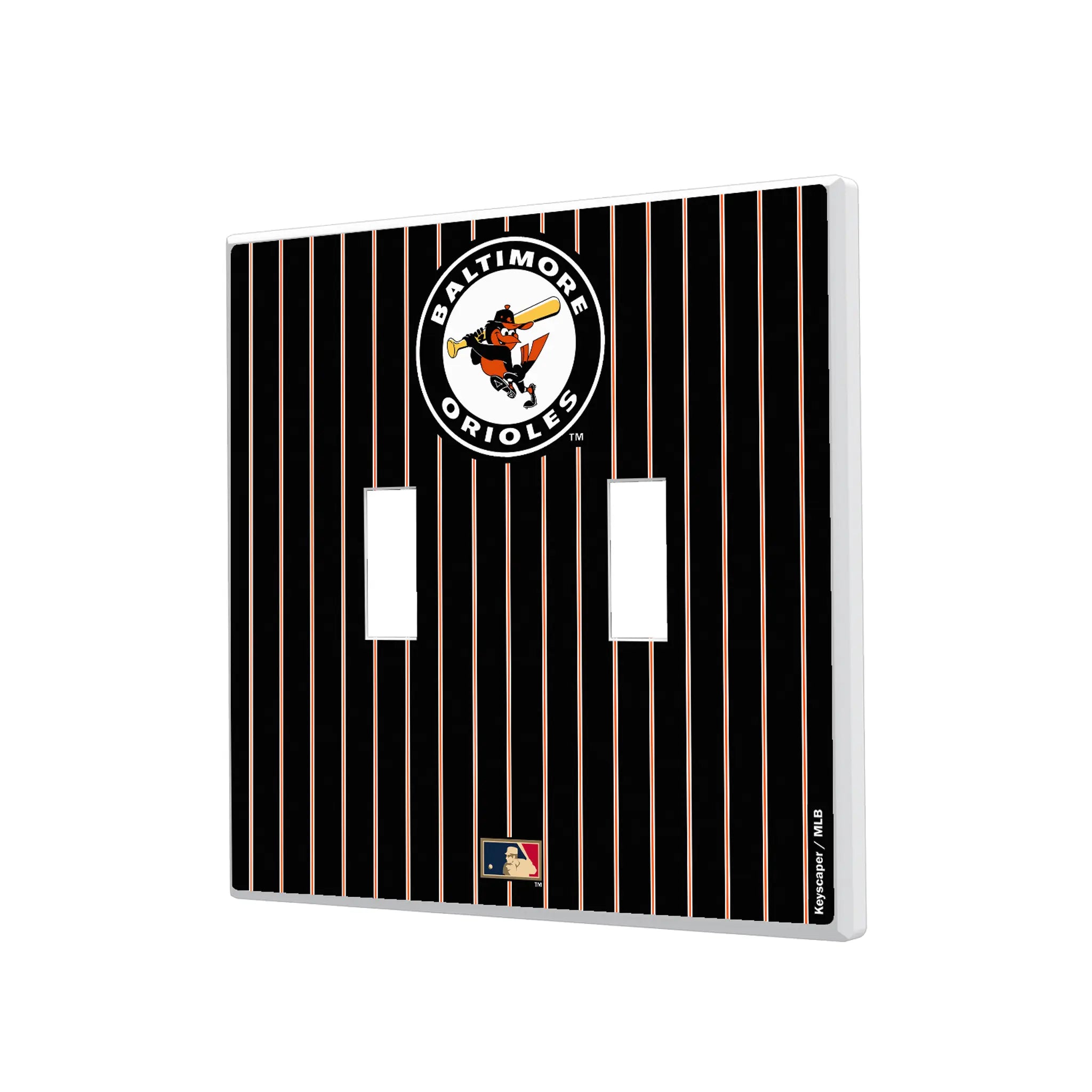 Baltimore Orioles 1966-1969 - Cooperstown Collection Pinstripe Hidden-Screw Light Switch Plate