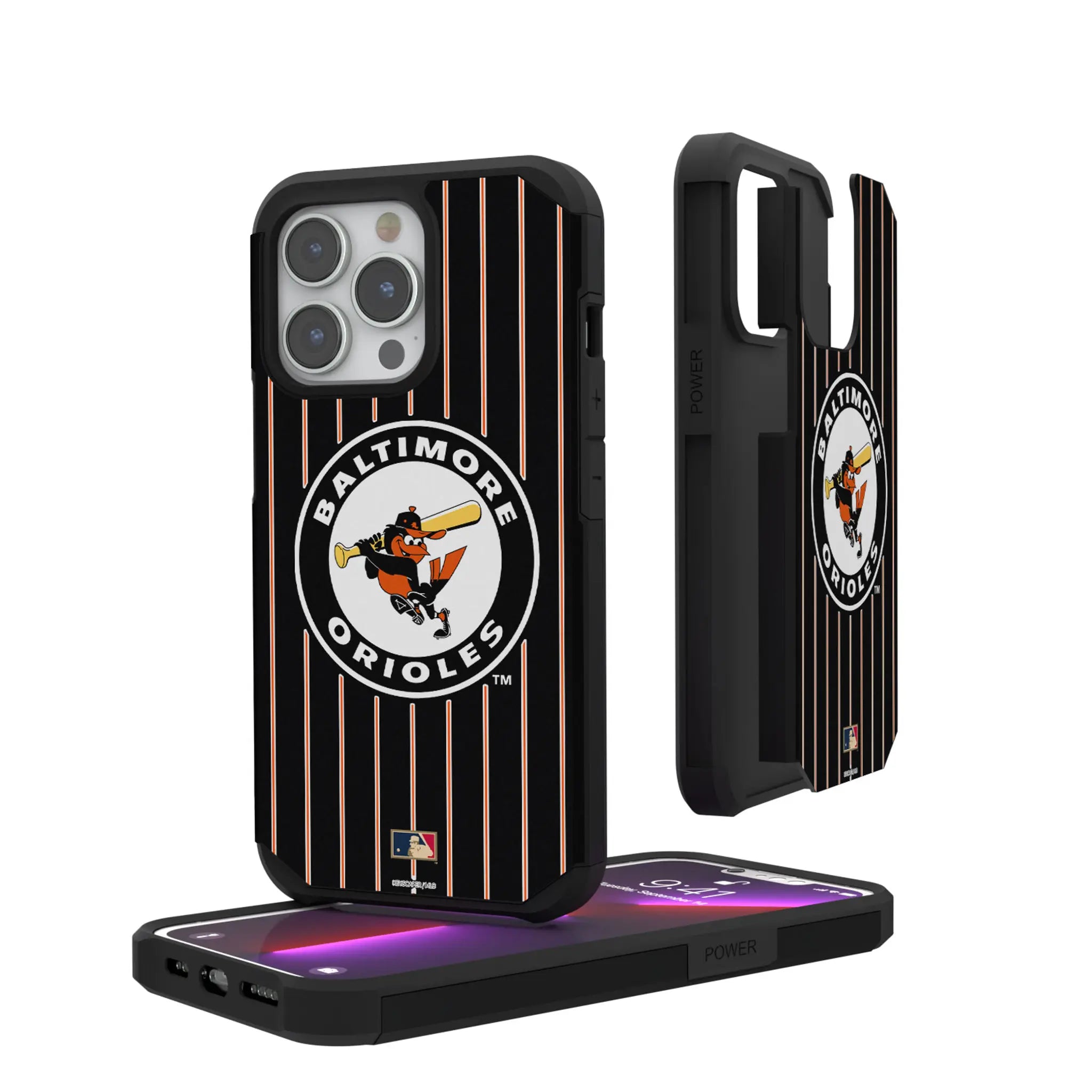 Baltimore Orioles 1966-1969 - Cooperstown Collection Pinstripe Rugged Phone Case
