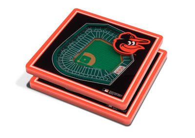 Baltimore Orioles 3D StadiumViews 2-Pack Coaster Set - 757 Sports Collectibles