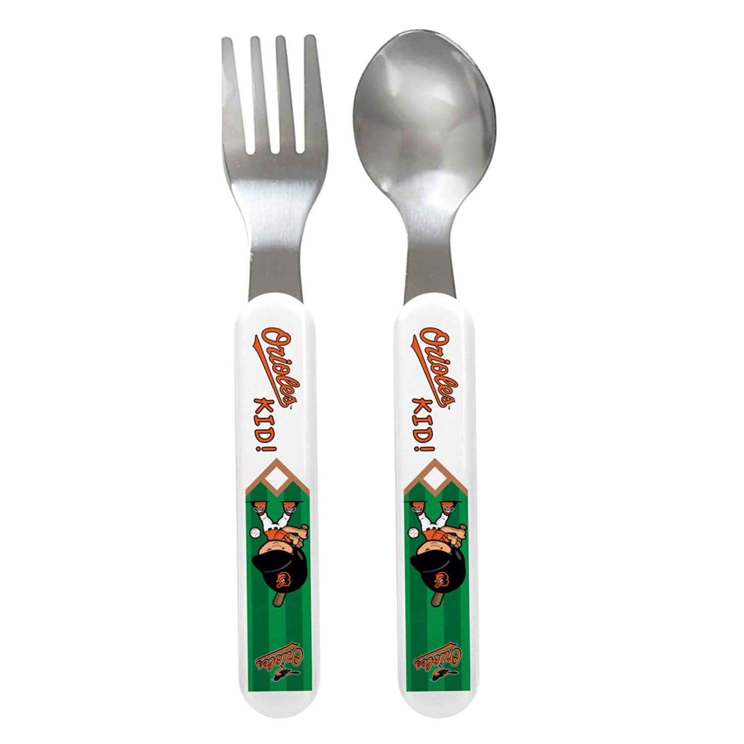 Baltimore Orioles Baby Fork & Spoon Set - Sports Gifts, Sports Memorabilia, Sports Collectibles, Fan Shop