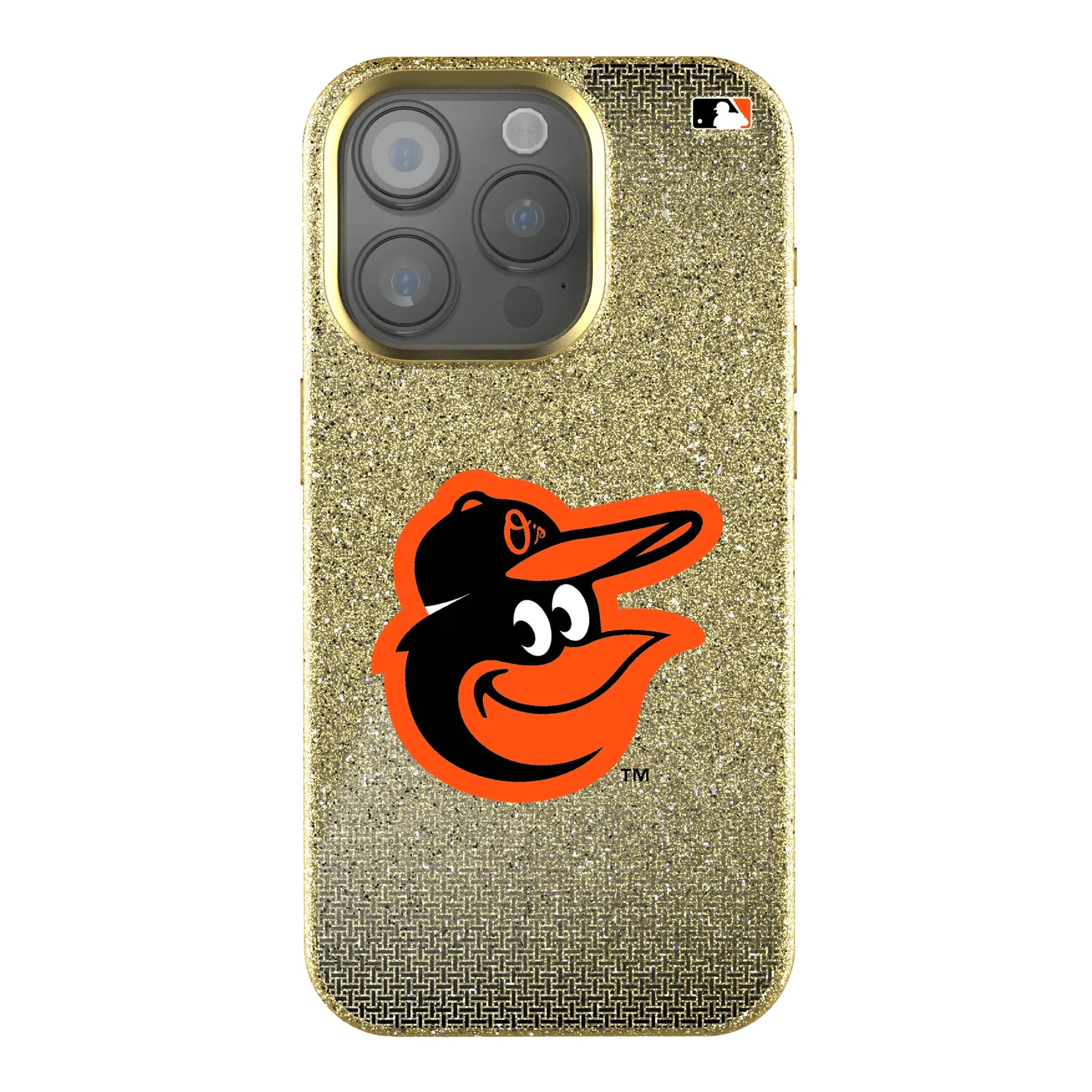 Baltimore Orioles Linen Bling Phone Case for Apple iPhone