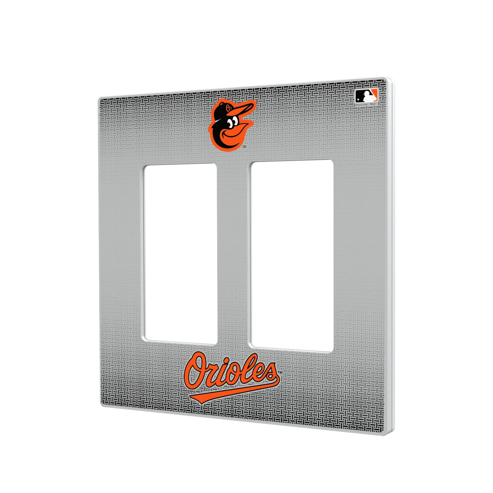 Baltimore Orioles Linen Hidden-Screw Light Switch Plate