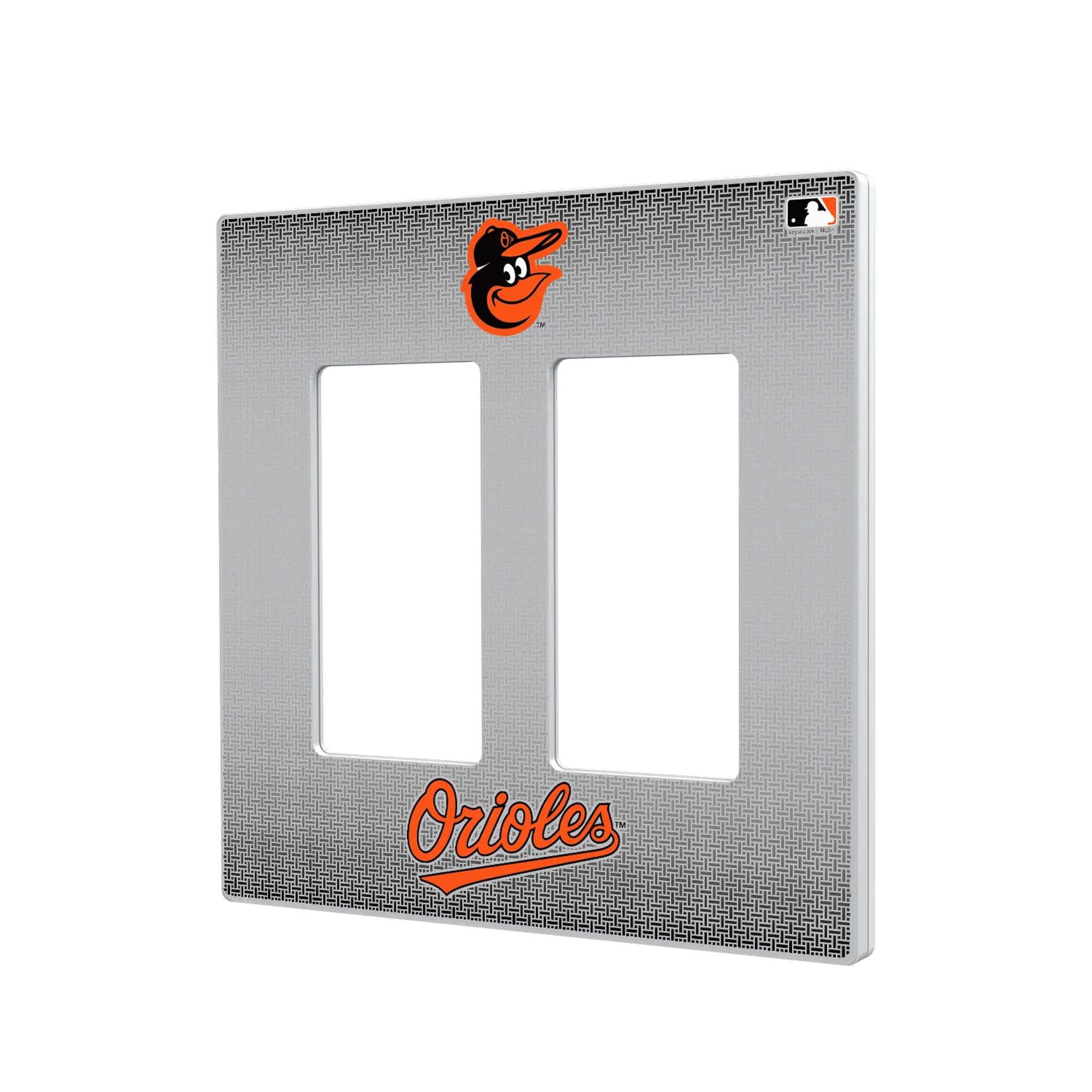 Baltimore Orioles Linen Hidden-Screw Light Switch Plate