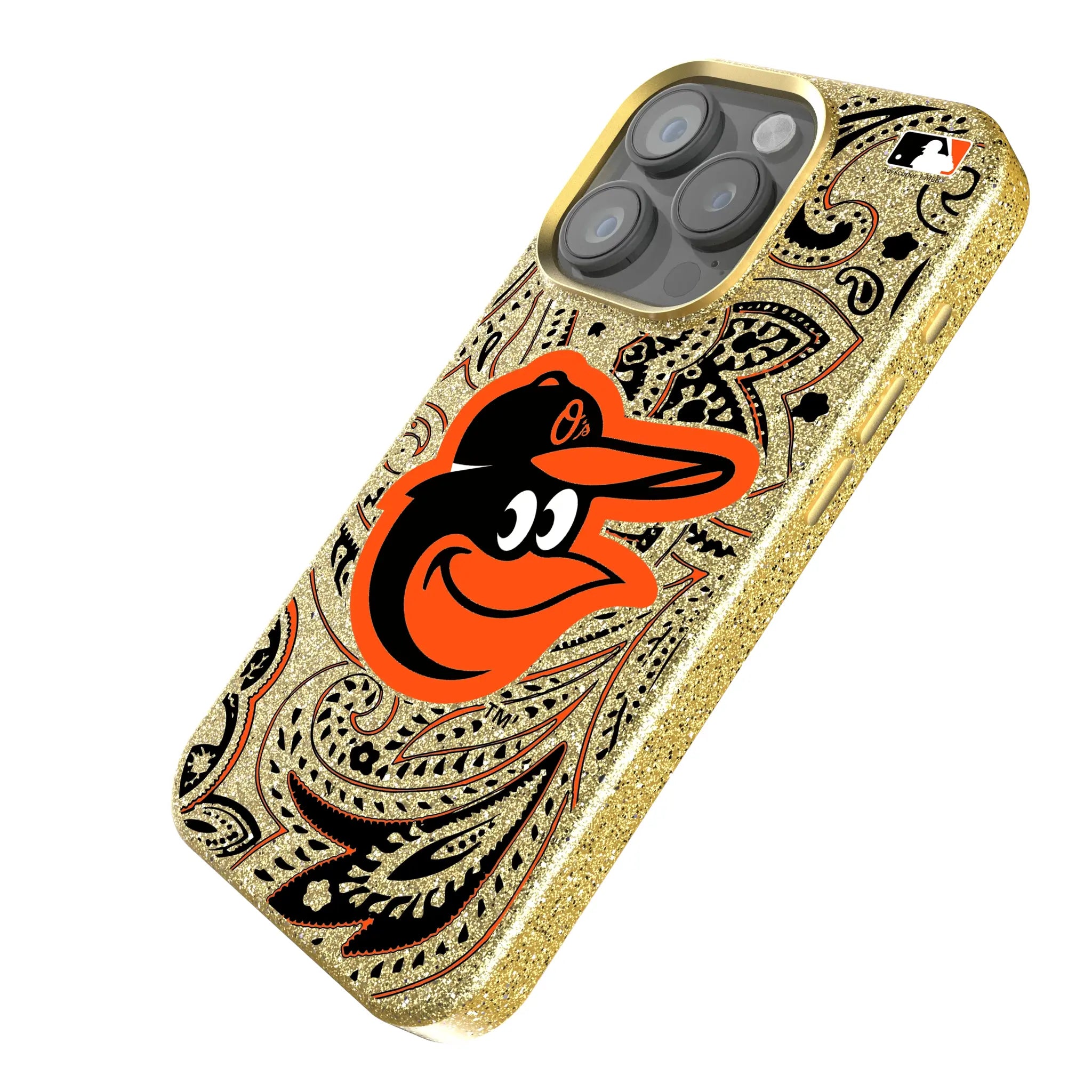 Baltimore Orioles Paisley Bling Phone Case