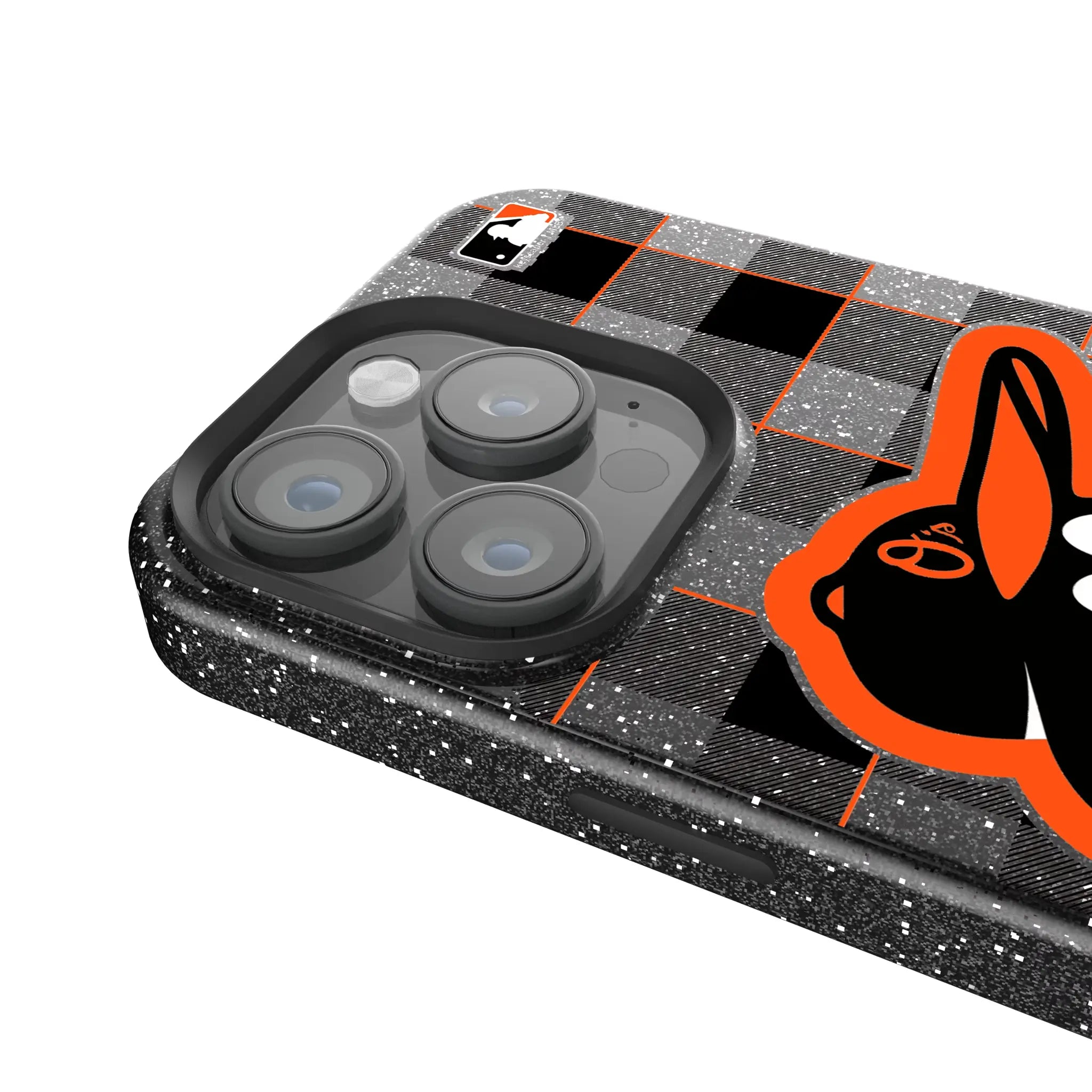 Baltimore Orioles Plaid Bling Phone Case