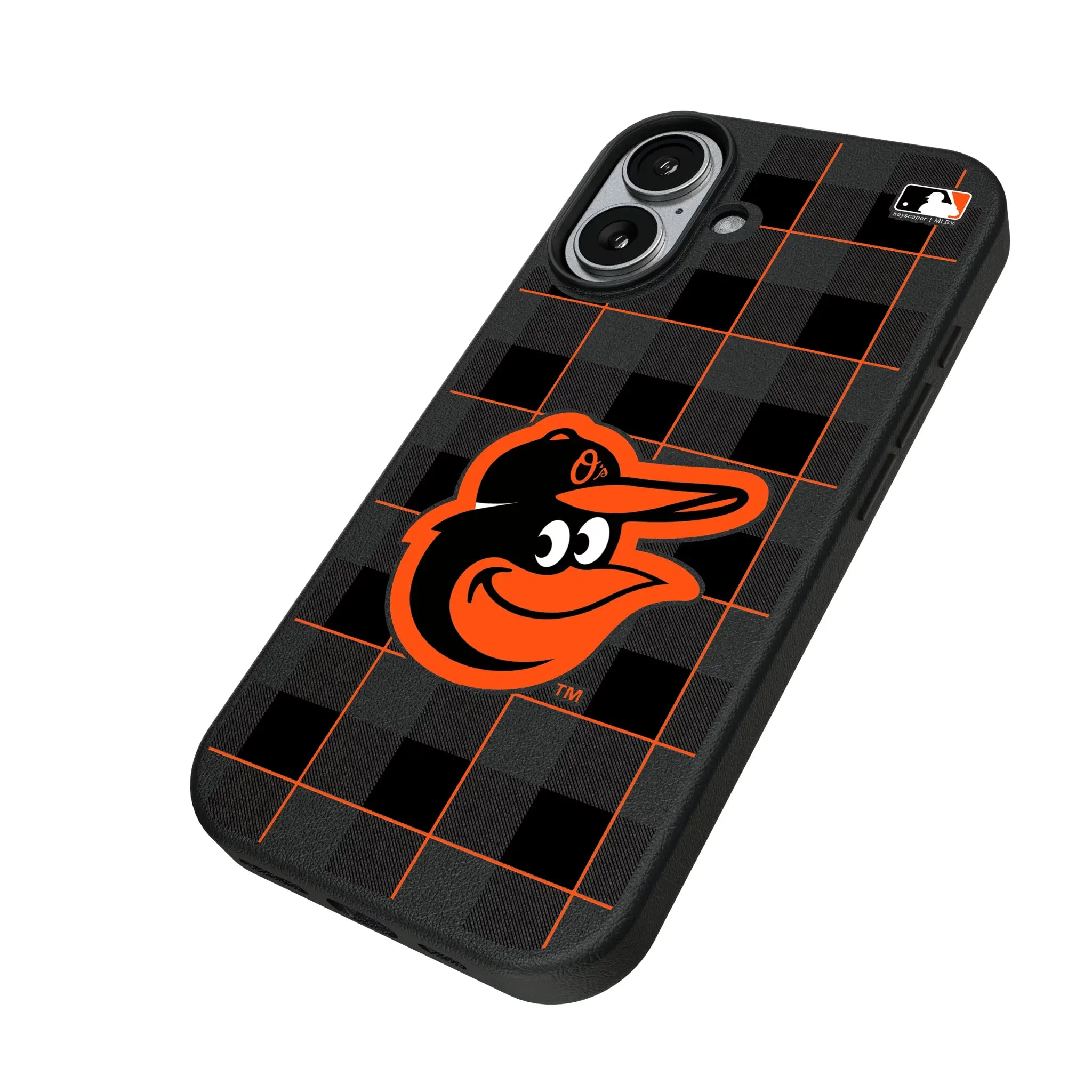 Baltimore Orioles Plaid MagSafe Compatible Phone Case for Apple iPhone