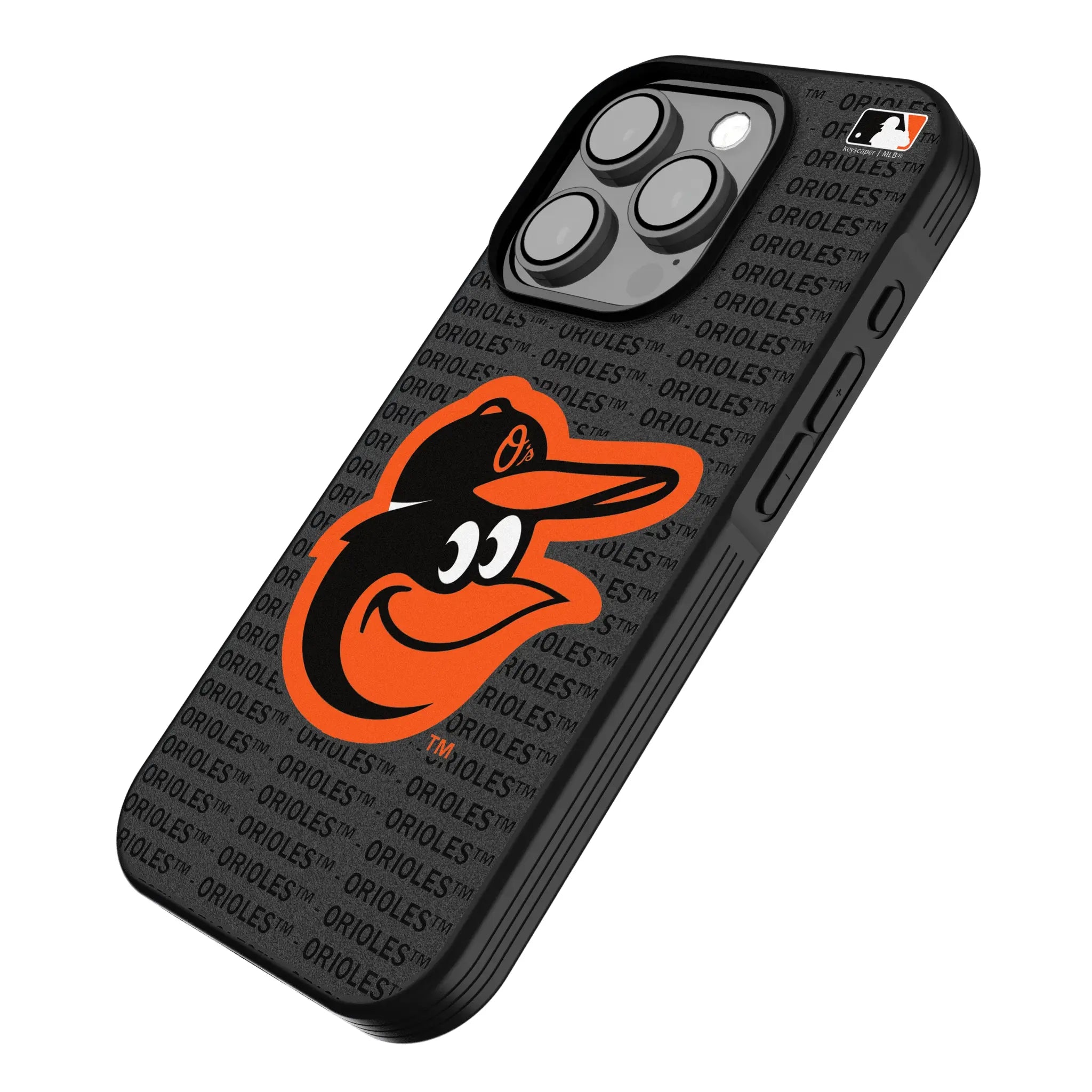 Baltimore Orioles Text Backdrop Bump Phone Case