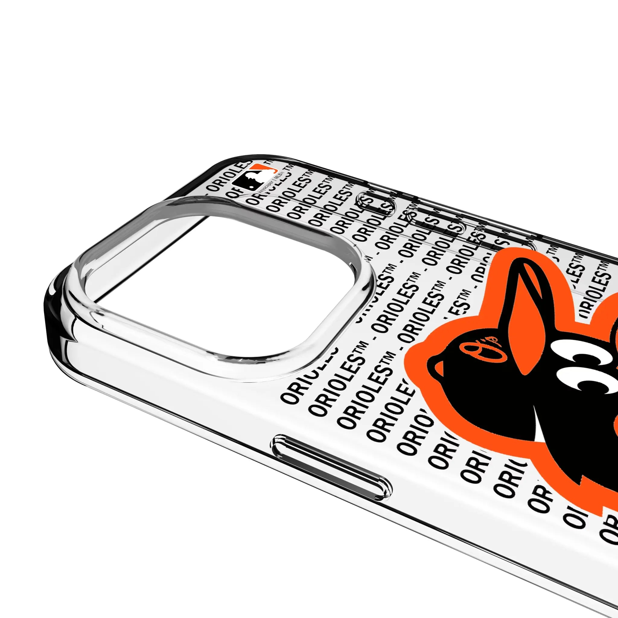 Baltimore Orioles Text Backdrop Clear Phone Case for Apple iPhone