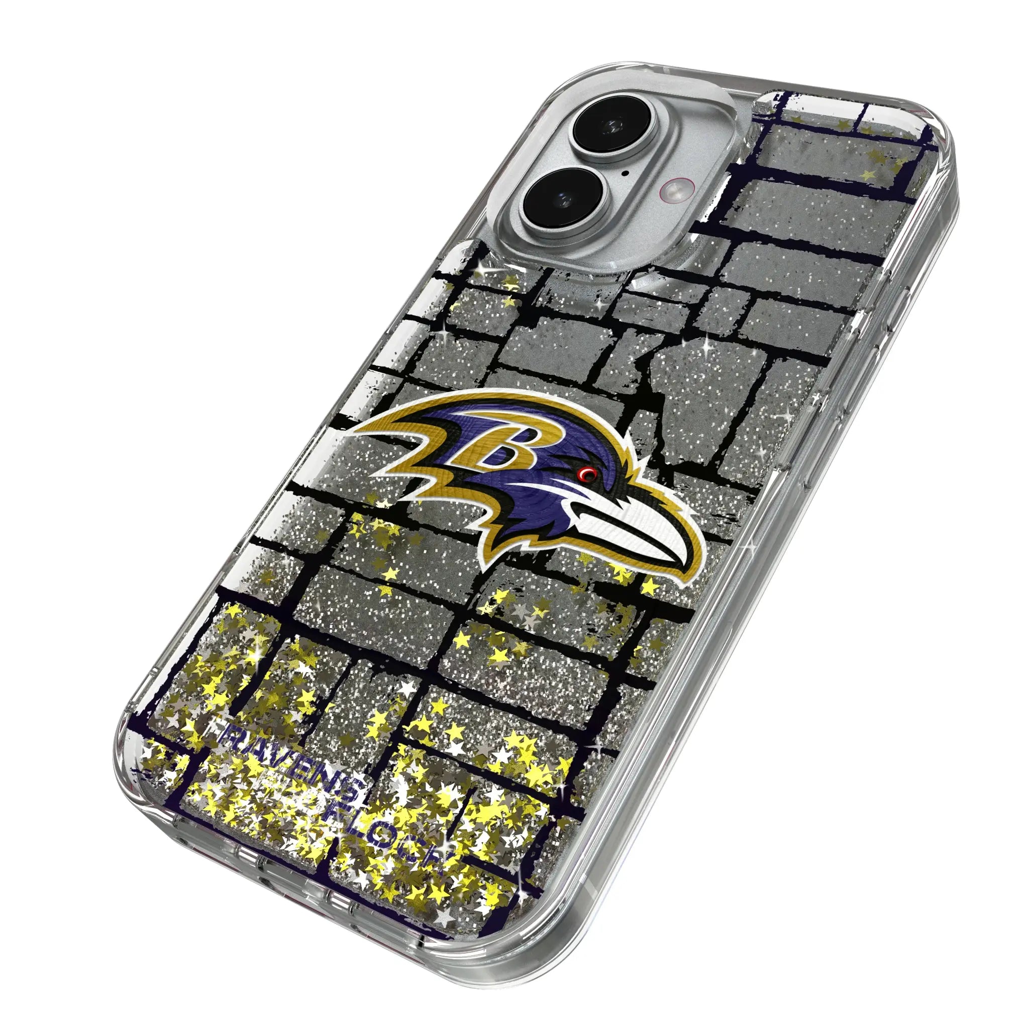 Baltimore Ravens Brick Glitter Phone Case for Apple iPhone