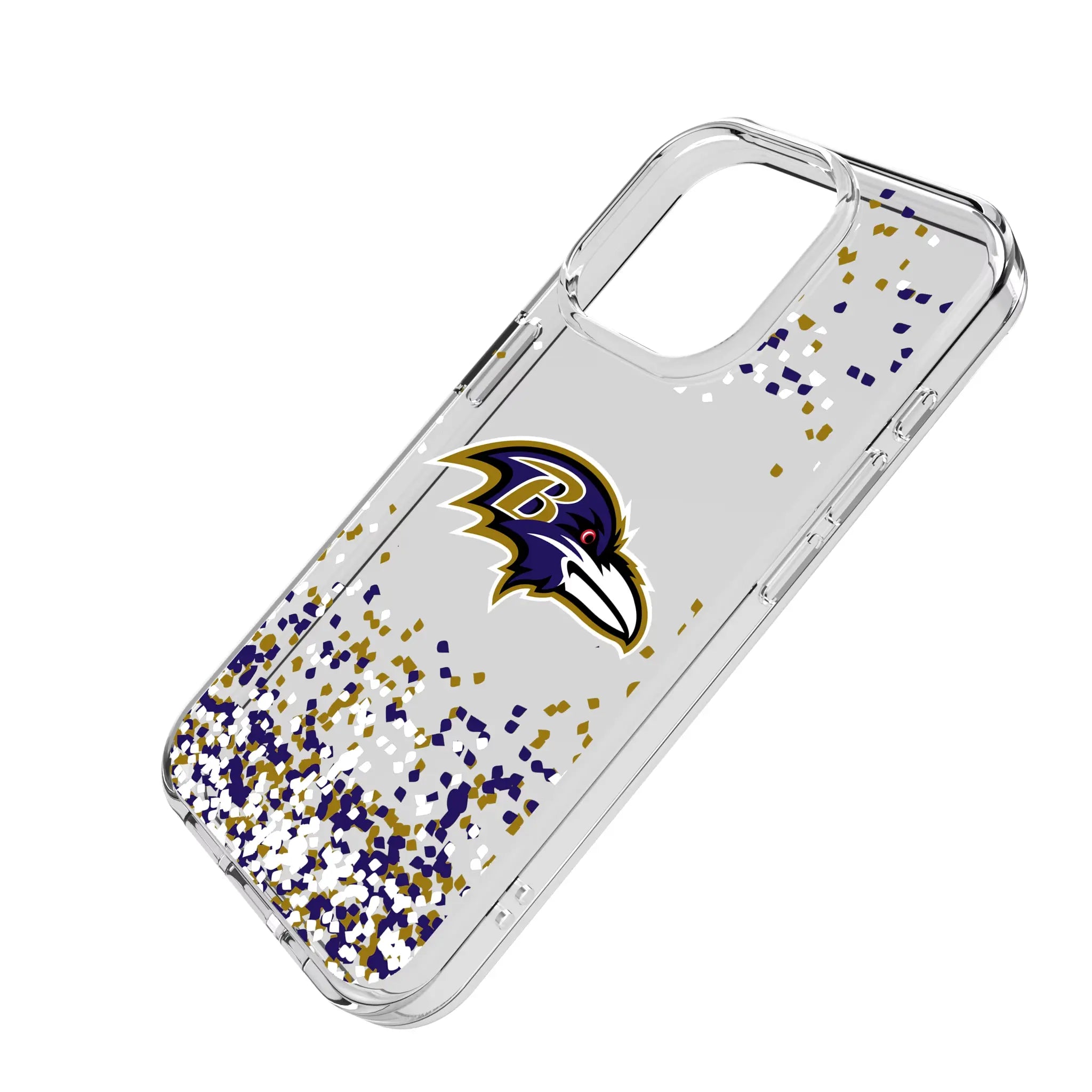 Baltimore Ravens Confetti Clear Phone Case for Apple iPhone