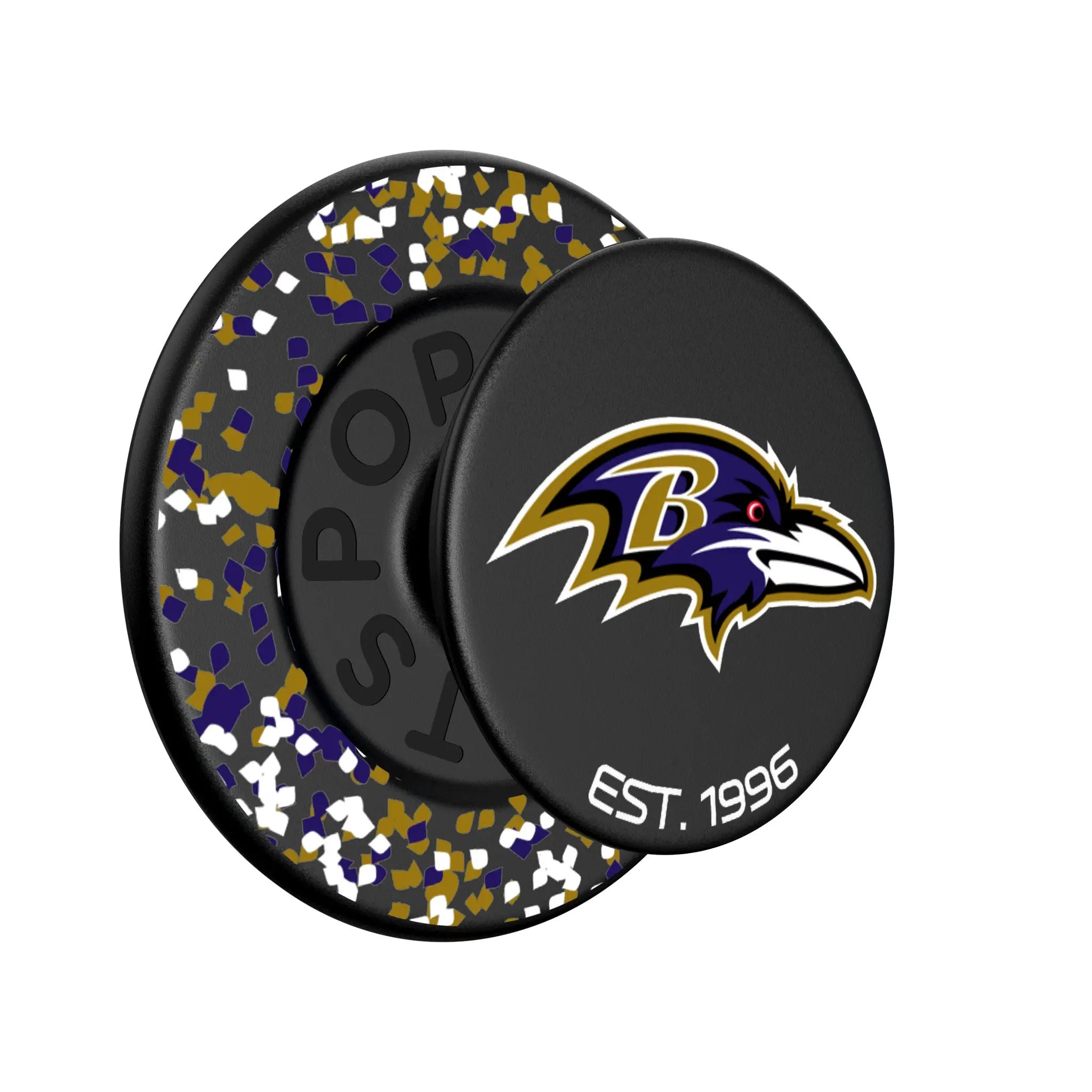 Baltimore Ravens Confetti PopSockets Magnetic Phone Grip and Stand
