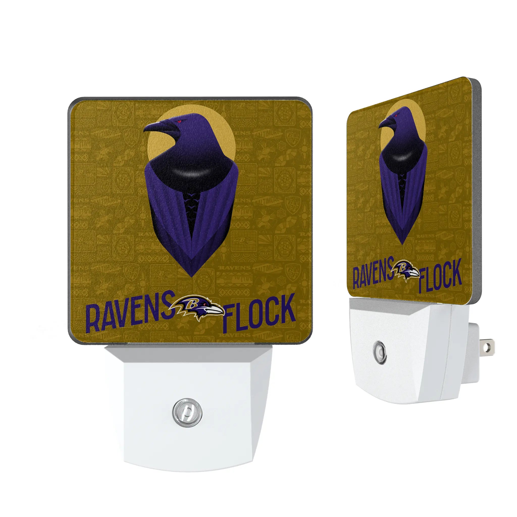 Baltimore Ravens 2024 Illustrated Limited Edition Night Light 2-Pack