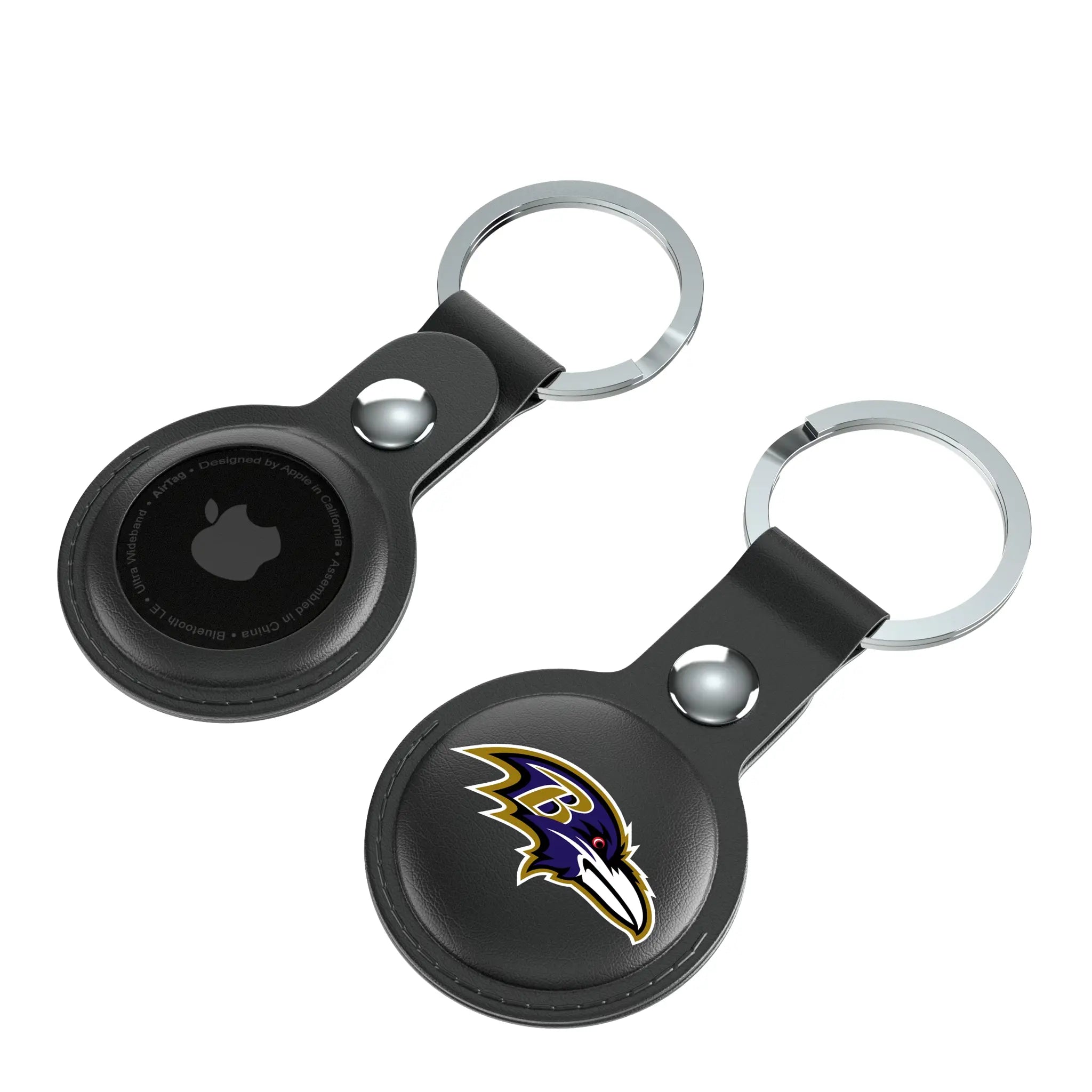 Baltimore Ravens Insignia Black Airtag Holder 2-Pack