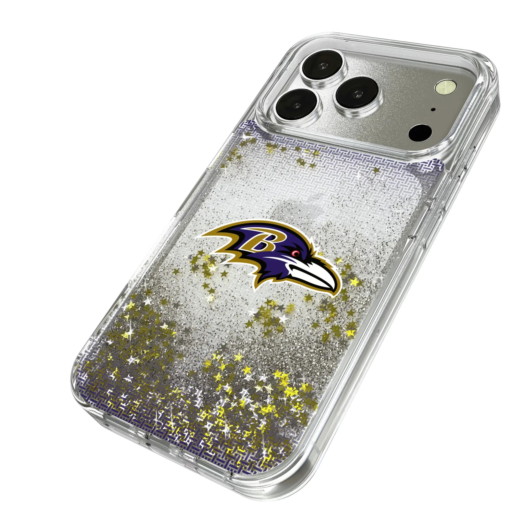 Baltimore Ravens Linen Glitter Phone Case