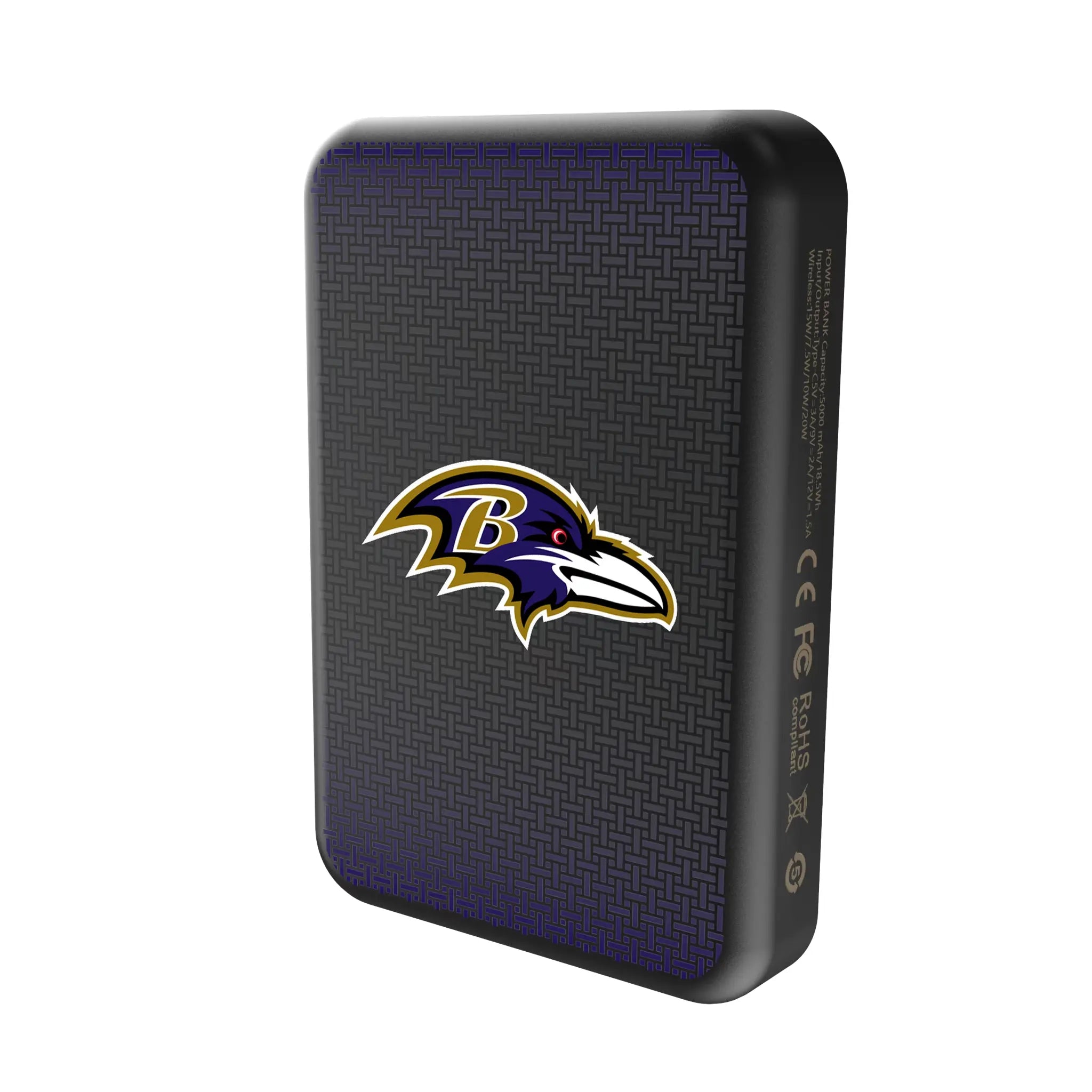 Baltimore Ravens Linen Wireless Mag Power Bank